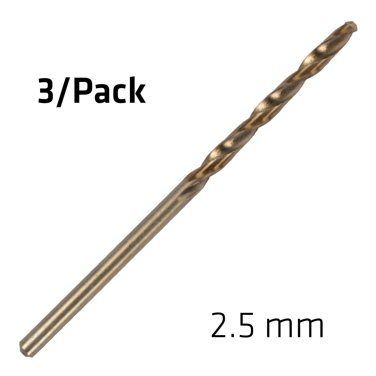 Hss Sprint Master 2.5 Mm X3 Sleeved Din338 Alpen Drill Bit - Livestainable.co.za