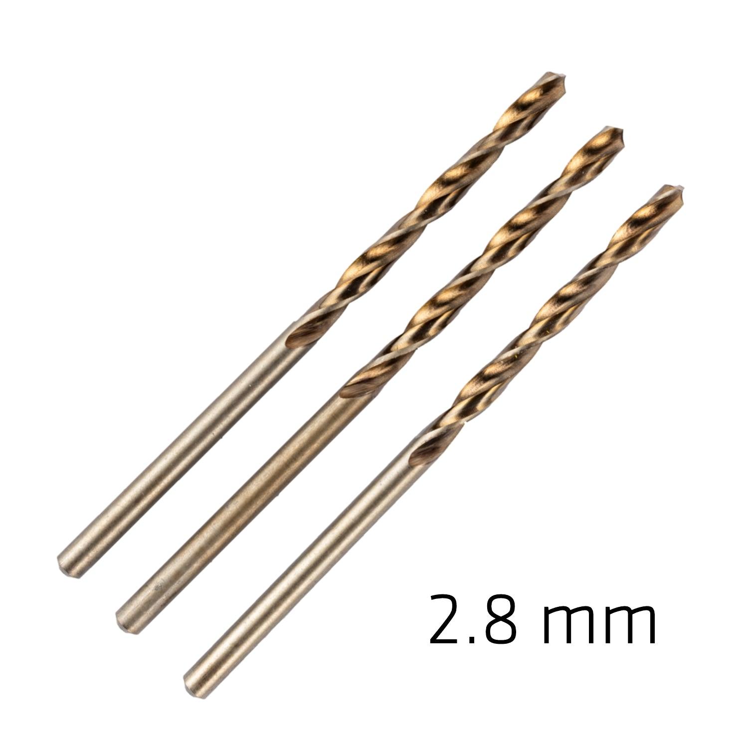 Hss Sprint Master 2.8 Mm X3 Sleeved Din338 Alpen Drill Bit - Livestainable.co.za