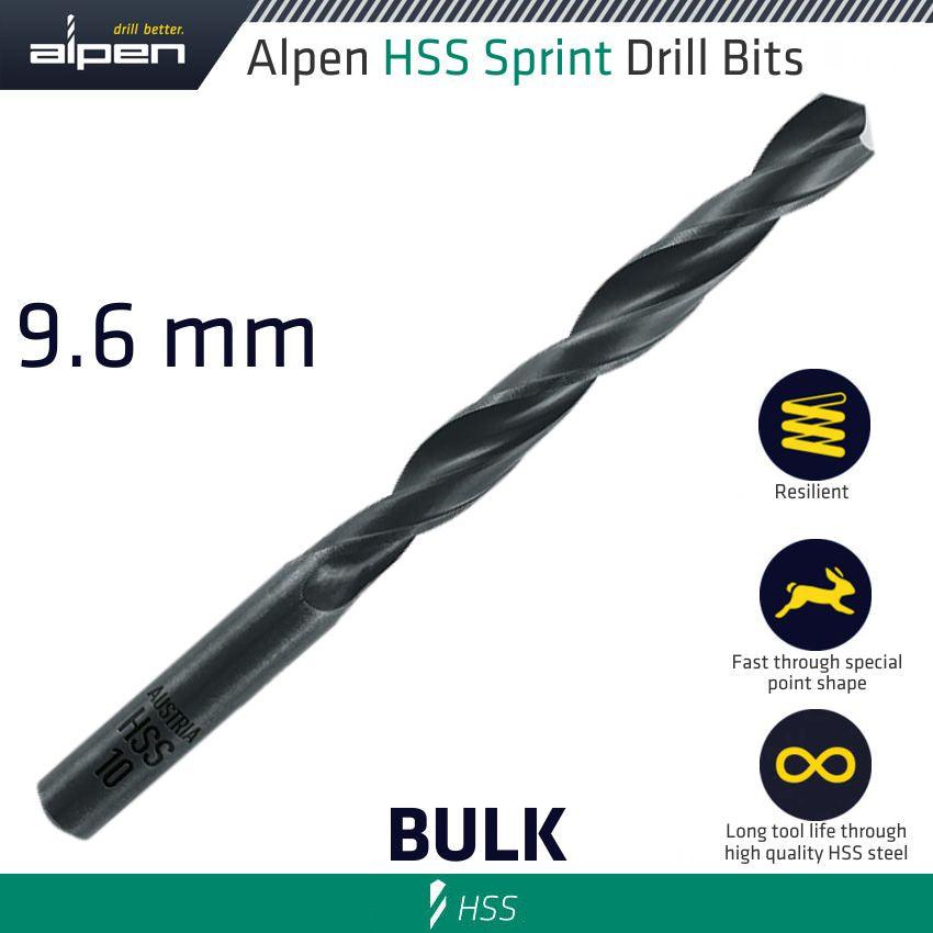 Hss Sprint Drill Bit 9.6 Mm Bulk Ind.Pack - Livestainable.co.za