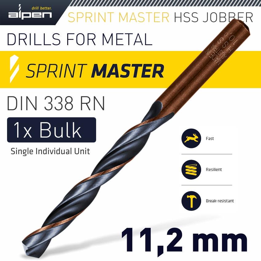 Hss Sprint Master 11.2 Mm Bulk Din 338 Alpen Drill Bit - Livestainable.co.za