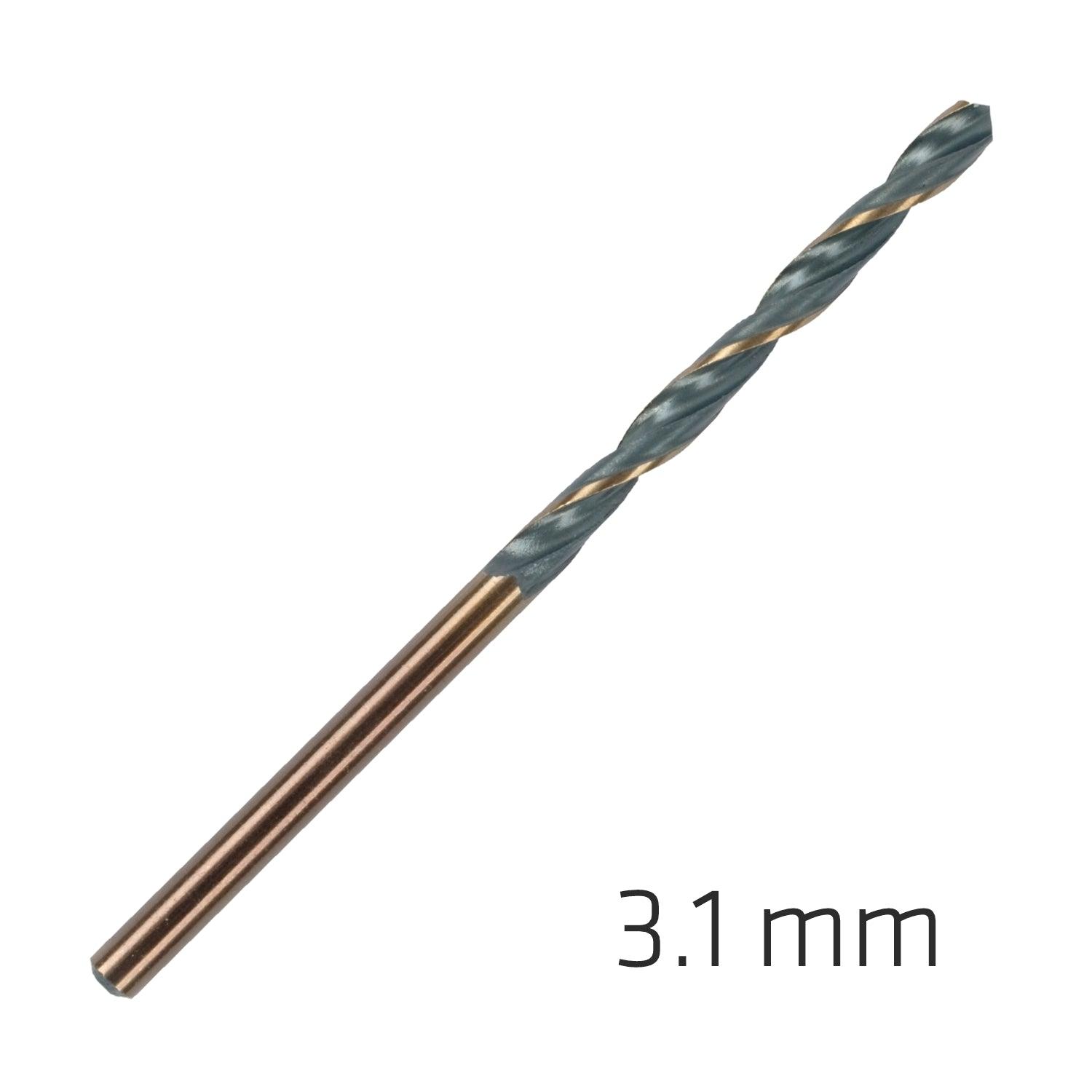 Hss Sprint Master 3.1 Mm 10 Pack Hang Tag Din 338 Alpen Drill Bits - Livestainable.co.za