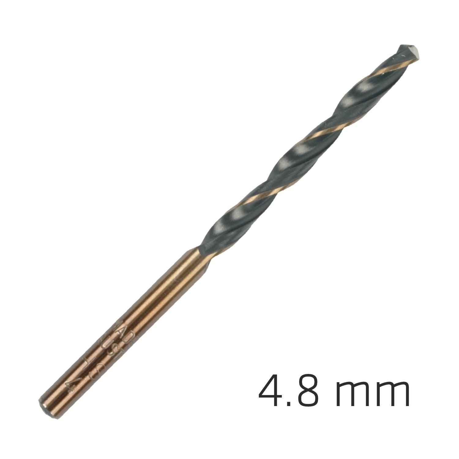 Hss Sprint Master 4.8 Mm 10 Pack Hang Tag Din 338 Alpen Drill Bits - Livestainable.co.za