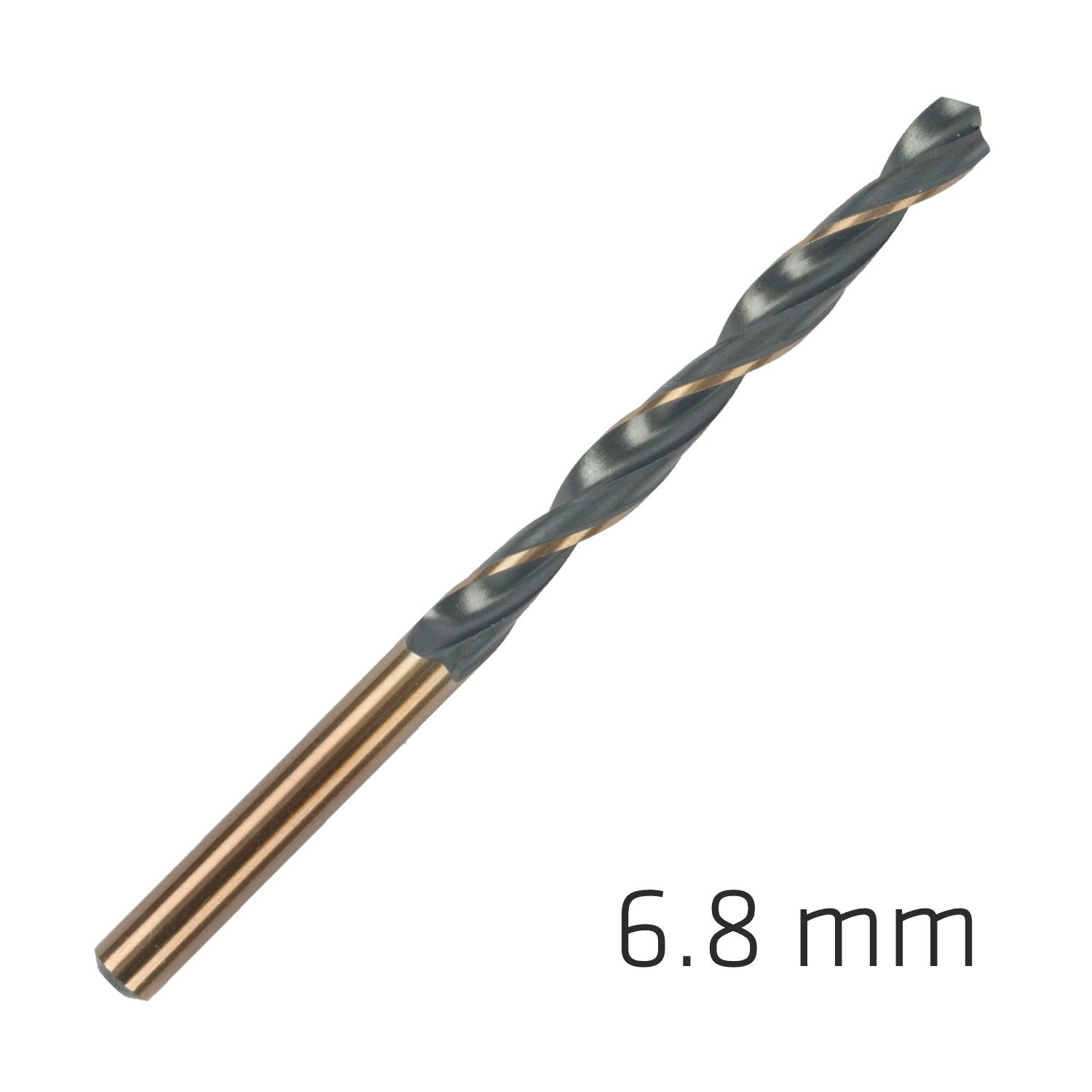 Hss Sprint Master 6.8 Mm 10 Pack Hang Tag Din 338 Alpen Drill Bits - Livestainable.co.za