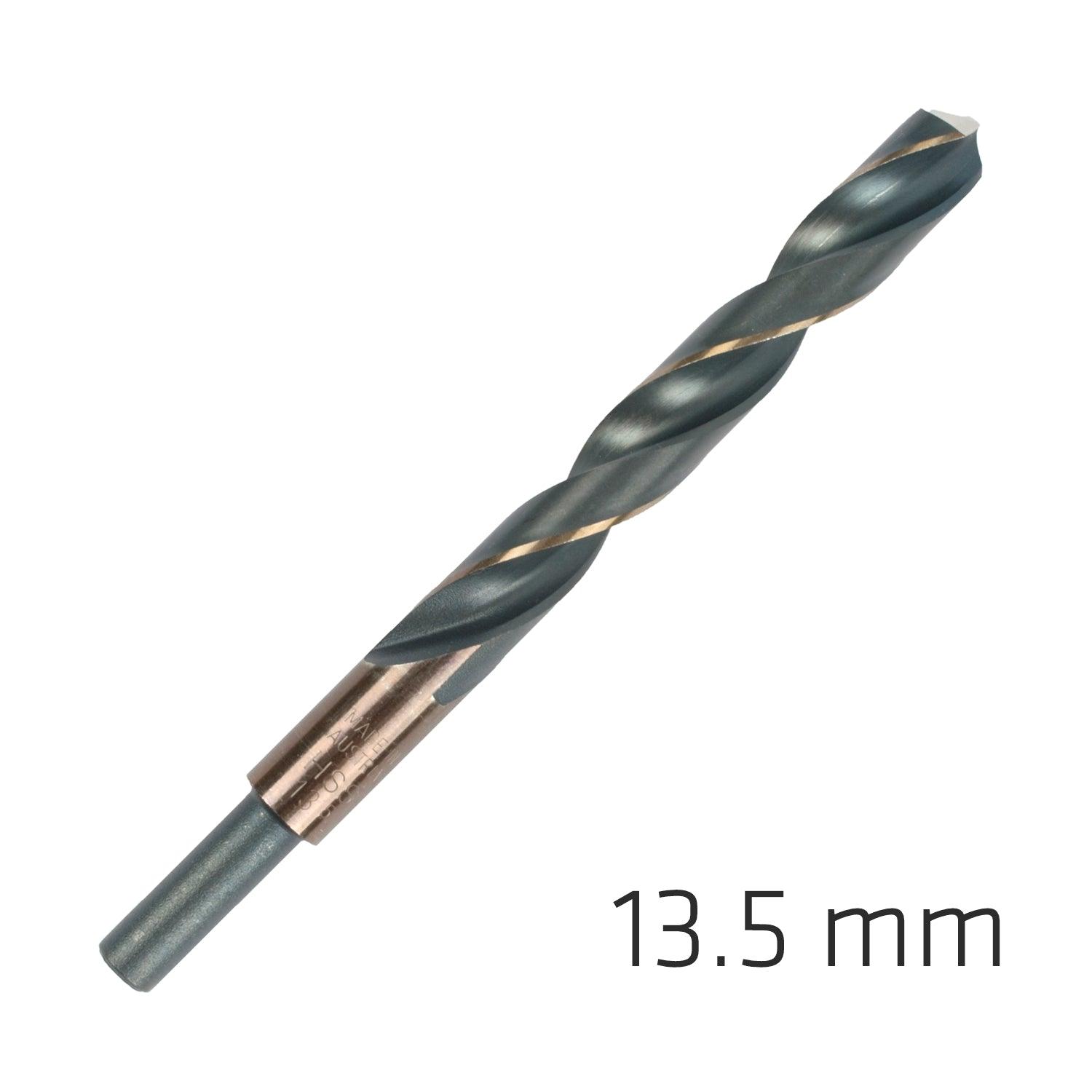 Hss Sprint Master 13.5 Mm Red Shank 9.5 Mm X1 Sleeved Din338 Alpen Drill - Livestainable.co.za