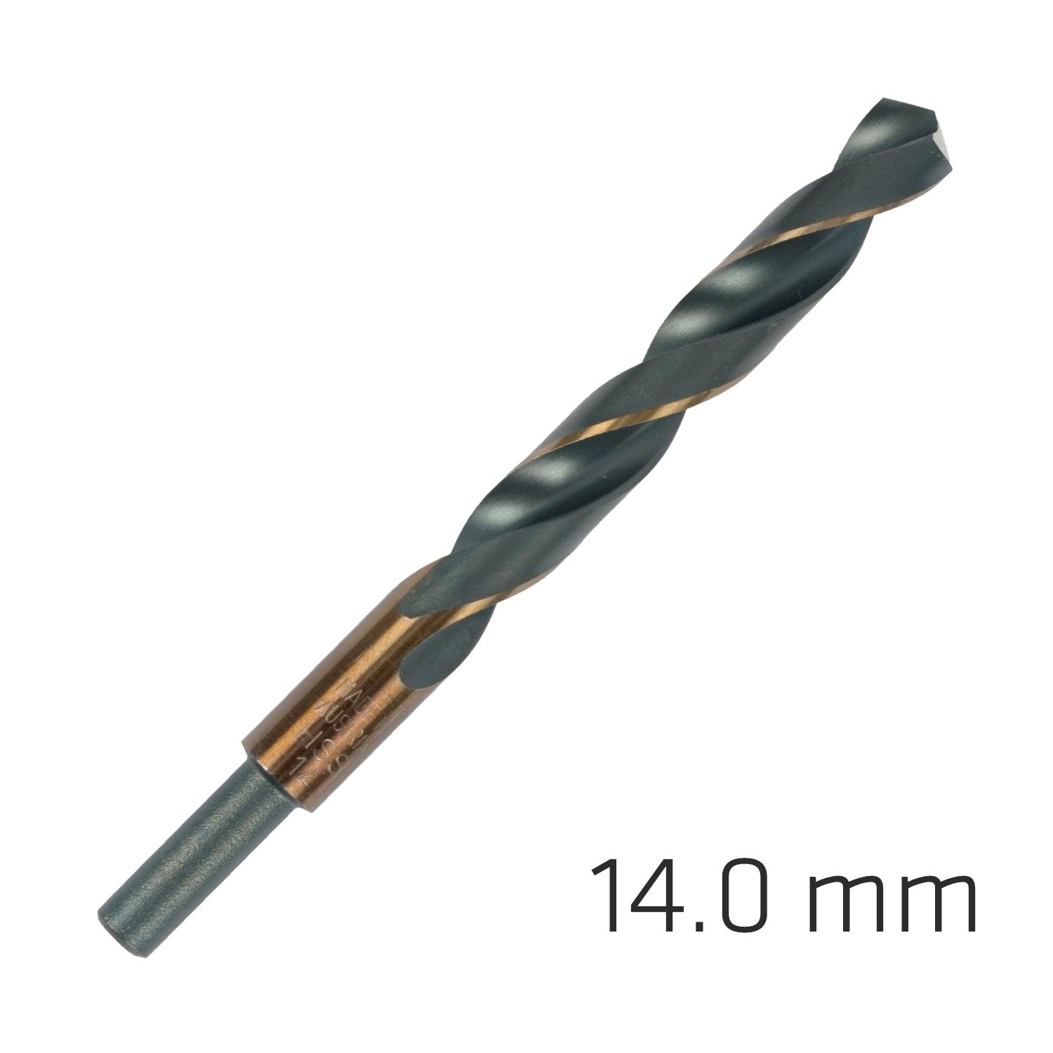 Hss Sprint Master 14.0 Mm Red Shank 9.5 Mm X1 Sleeved Din338 Alpen Drill - Livestainable.co.za