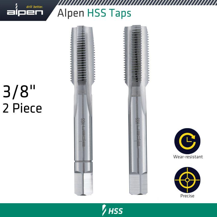 Hss Hand Tap Set Imperial G 3/8' Pouched - Livestainable.co.za