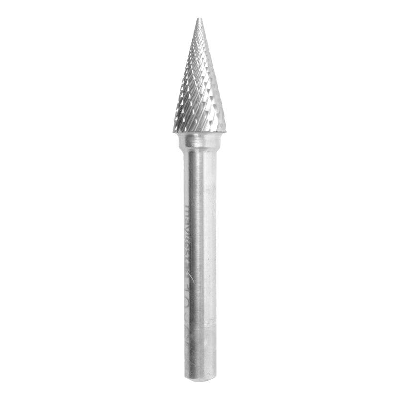 Tc Rotary Burr 10 Mm Conical Pointed Nose For Hard Metals - Livestainable.co.za