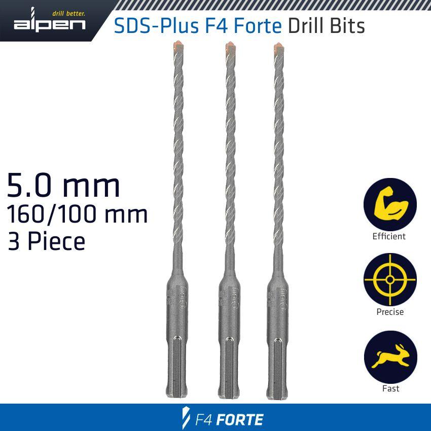 Sds Plus F4 Bit 5 Mm X 160 X 100 X3 Pcs Drill Hammer - Livestainable.co.za