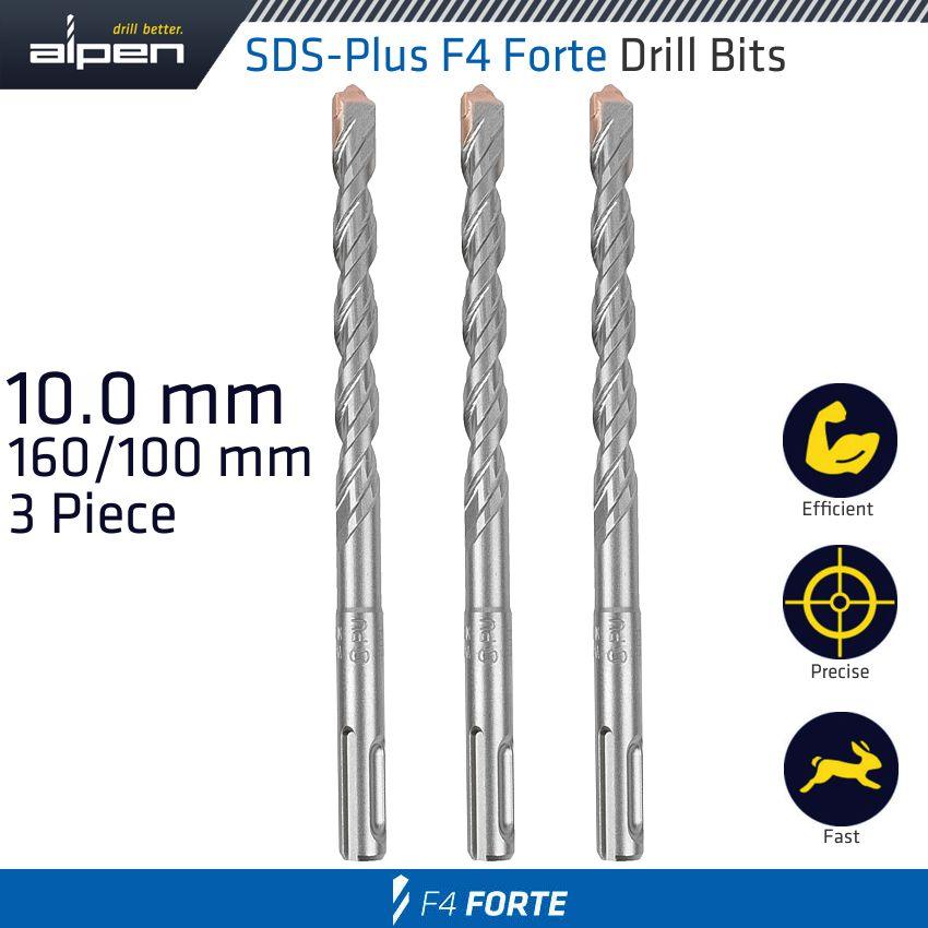 Sds Plus F4 Bit 10 Mm X 160 X 100 X 3 Pcs Drill Hammer - Livestainable.co.za