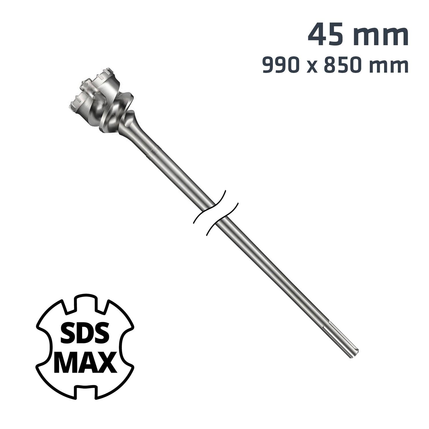 Sds Max Mill Crown 45 Mm X 990 X 850 Drill Bit - Livestainable.co.za