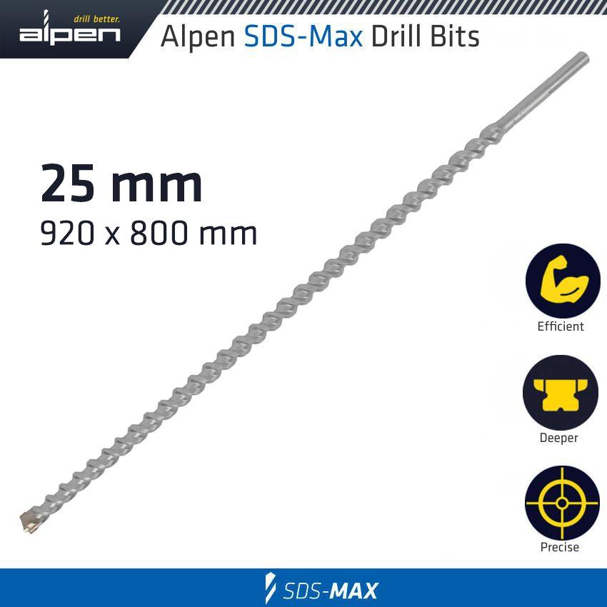 Alpen Sds Max Drill 920 X800 X25 Mm - Livestainable.co.za