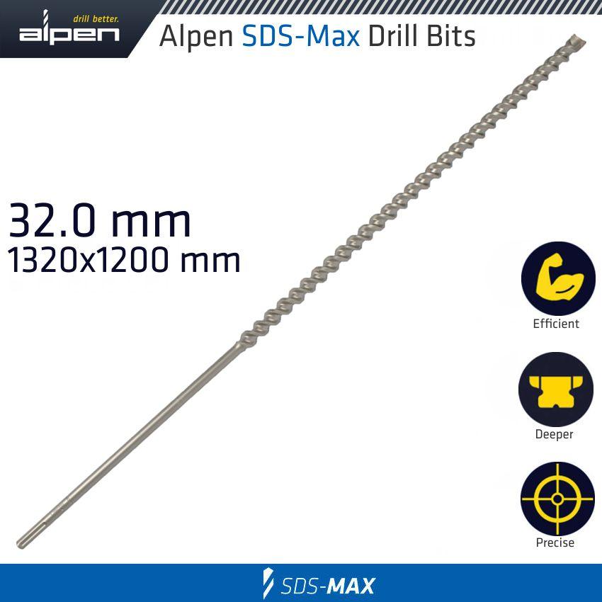 Sds Max Drill Bit 32 Mm 1320 1200 Mm - Livestainable.co.za