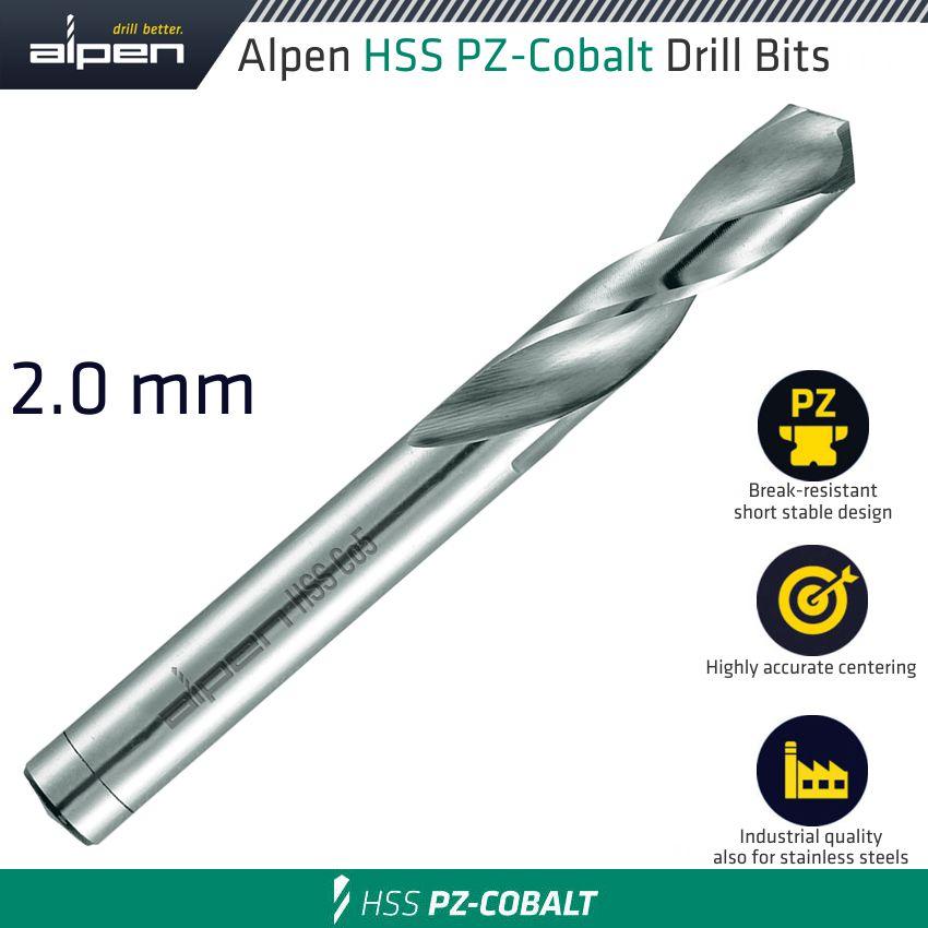 Alpen Cobalt Drill Short Bulk 2.0 Mm - Livestainable.co.za