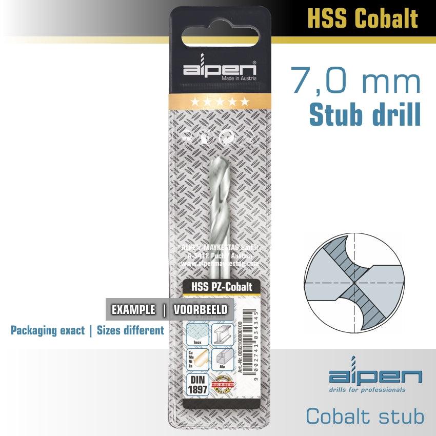 Cobalt Drill Bit Short Pouch 7.0 Mm - Livestainable.co.za