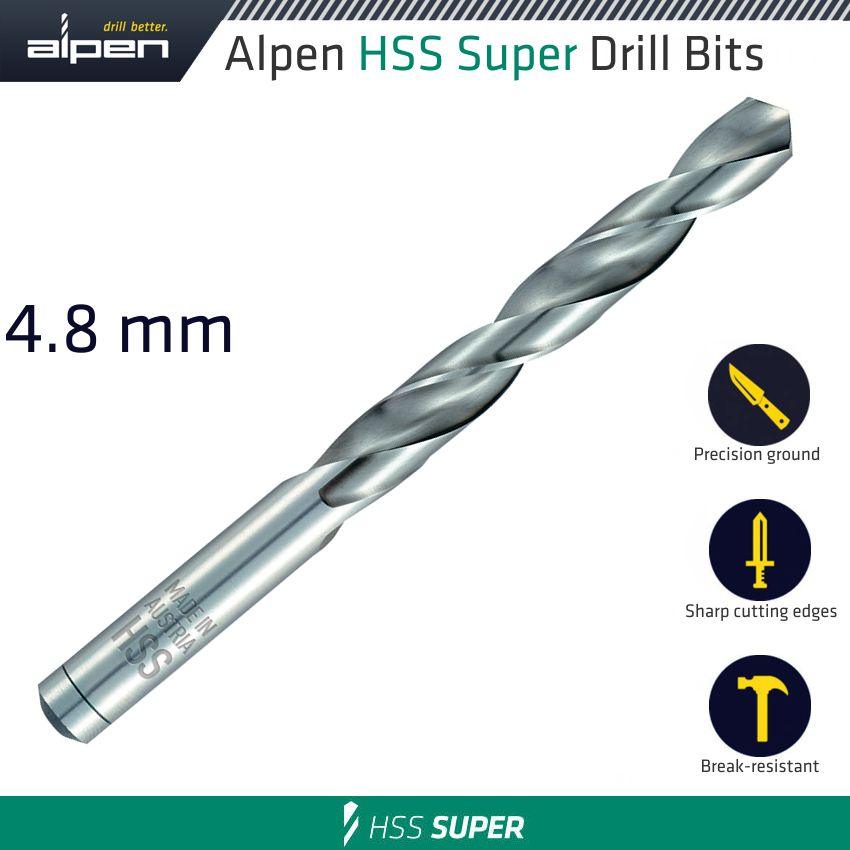 Hss Super Drill Bit 4.8 Mm Bulk - Livestainable.co.za