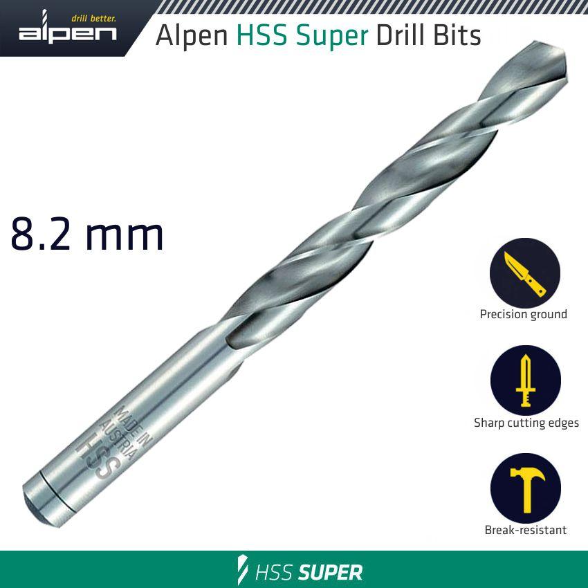 Hss Super Drill Bit 8.2 Mm Bulk - Livestainable.co.za