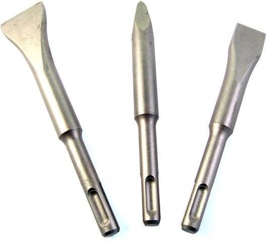 Sds Short Chisel Set Plastic Tube Point X140 Mm Flat 20 X140 Wide 30 X140 - Livestainable.co.za