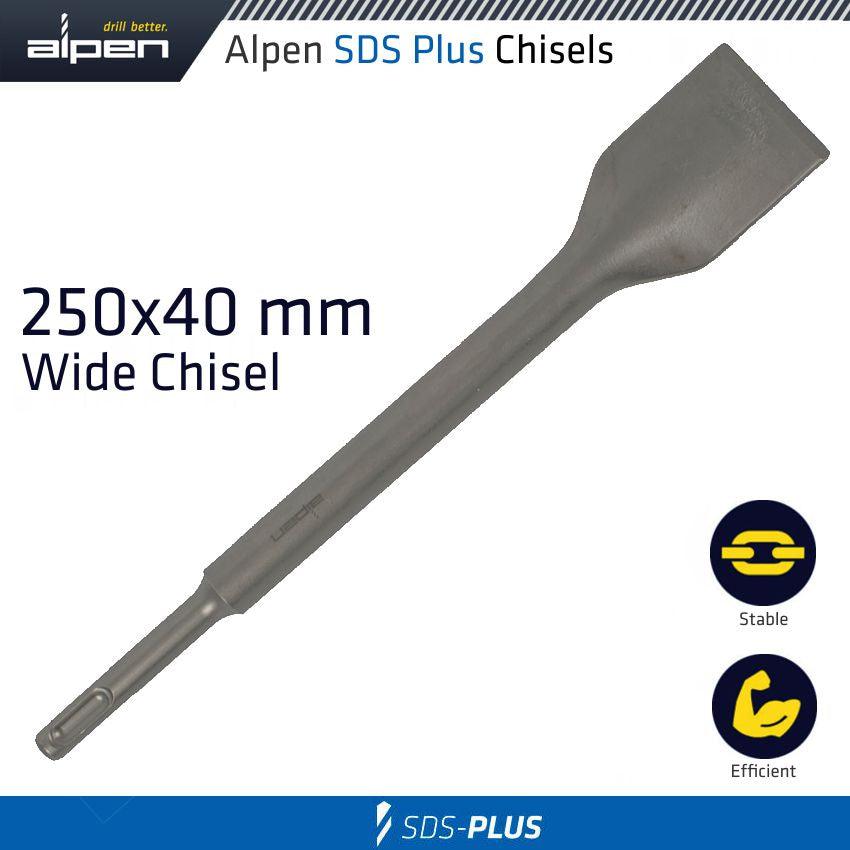 Demolisher Plus Wide Chisel 250 X40 Sds Plus - Livestainable.co.za