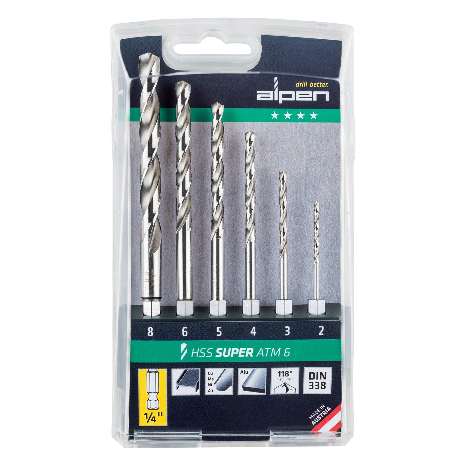 Hex Shank Hss Super Set 6 Piece 2 3 4 5 6 8 Mm - Livestainable.co.za