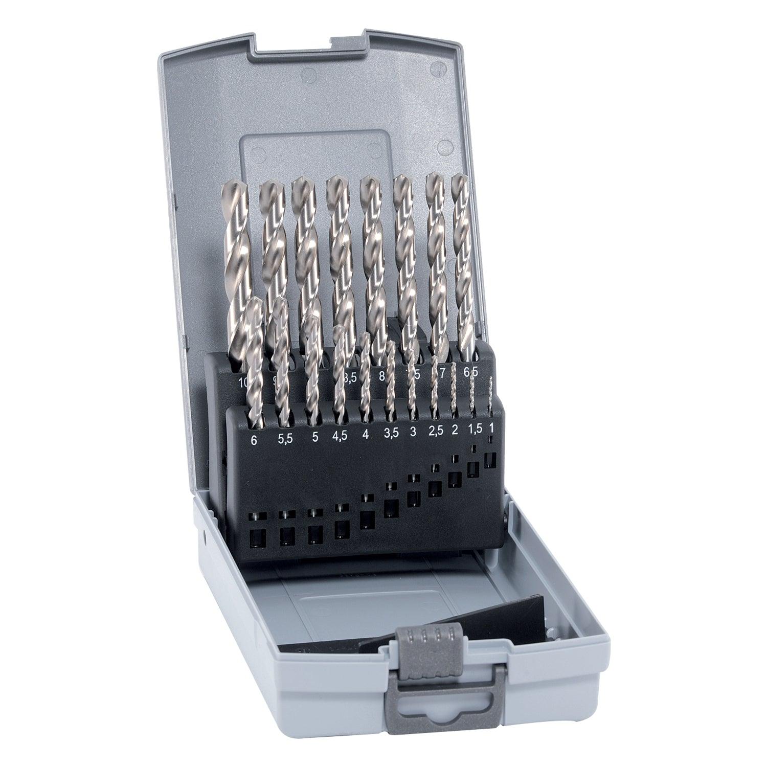 Hss Cobalt Drill Bit Set 19 Piece 1.0 10.0 Mm X 0.5 Mm In Plastc Case - Livestainable.co.za