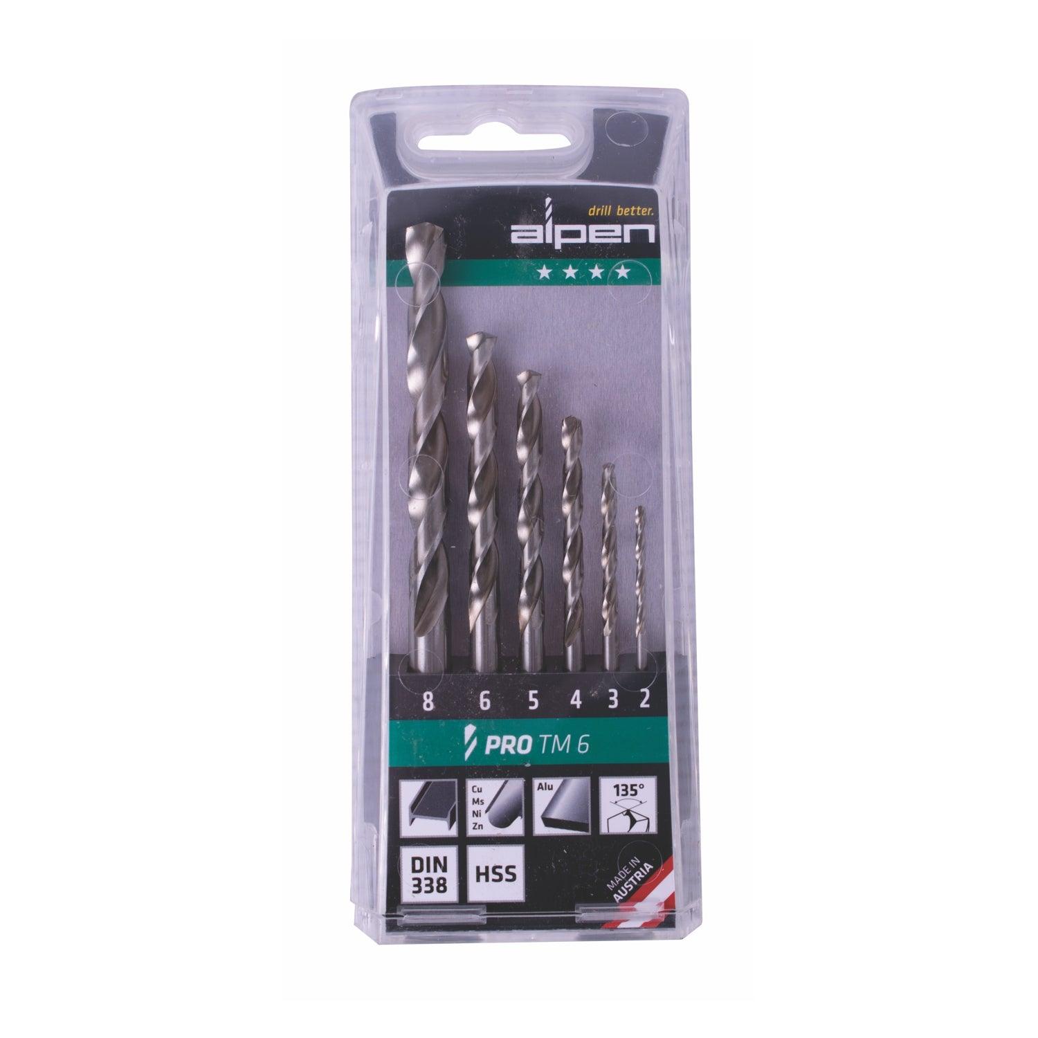 Hss Pro Drill Bit Set 6 Piece 2 8 Mm 111806100 - Livestainable.co.za