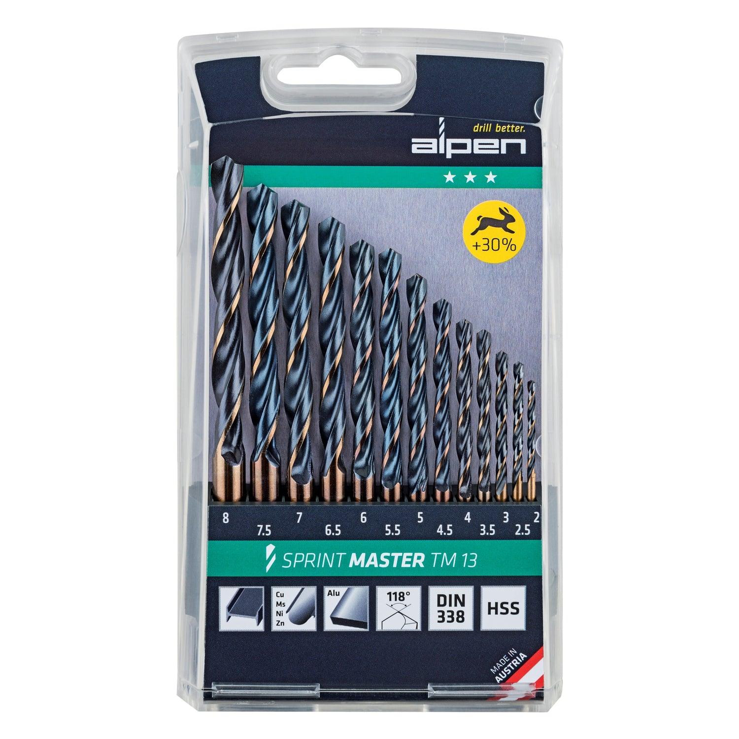 Hss Sprint Drill Bit Set 13 Piece 2 8 Mm X 0.5 - Livestainable.co.za