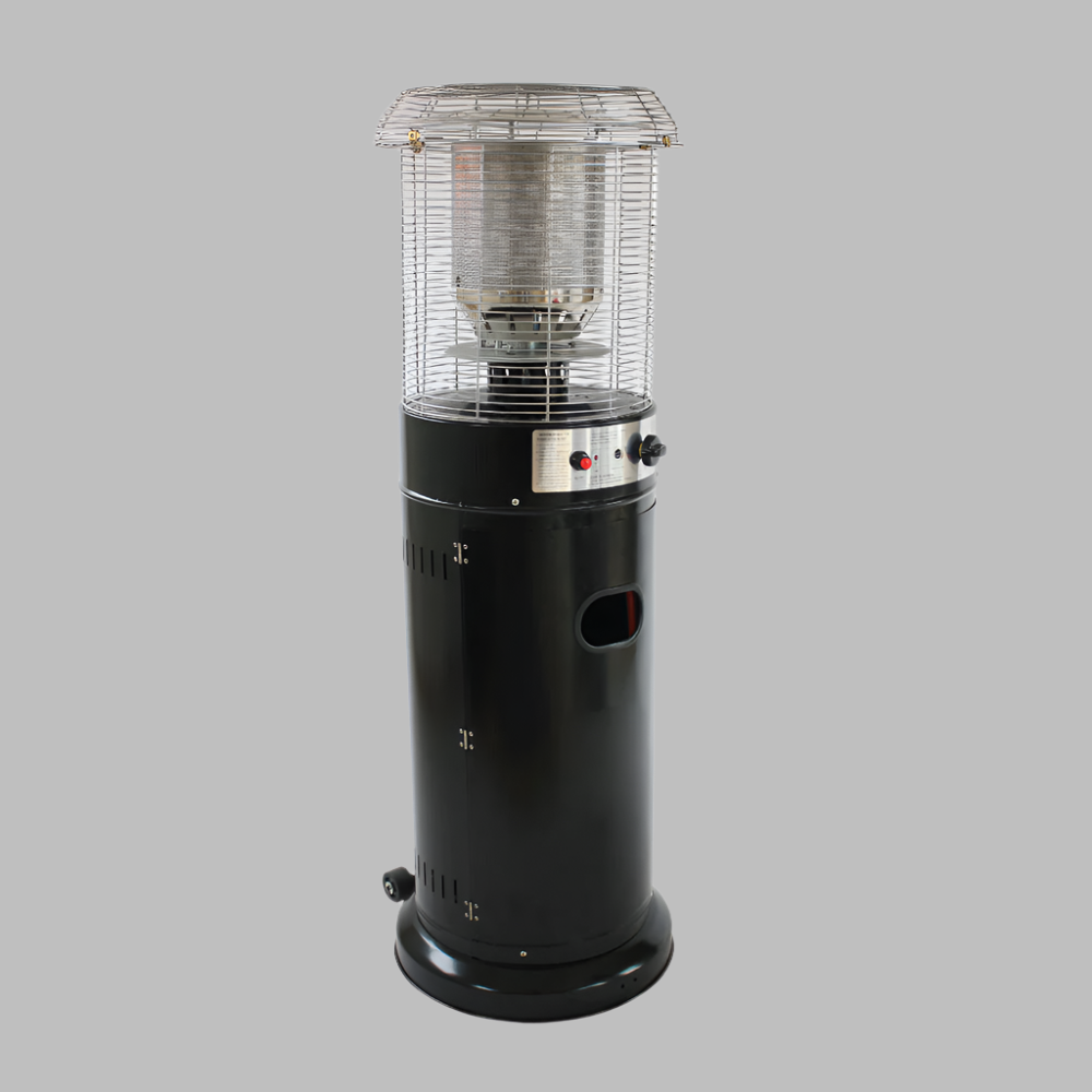 Short Stand Gas Patio Heater 1.35m Black