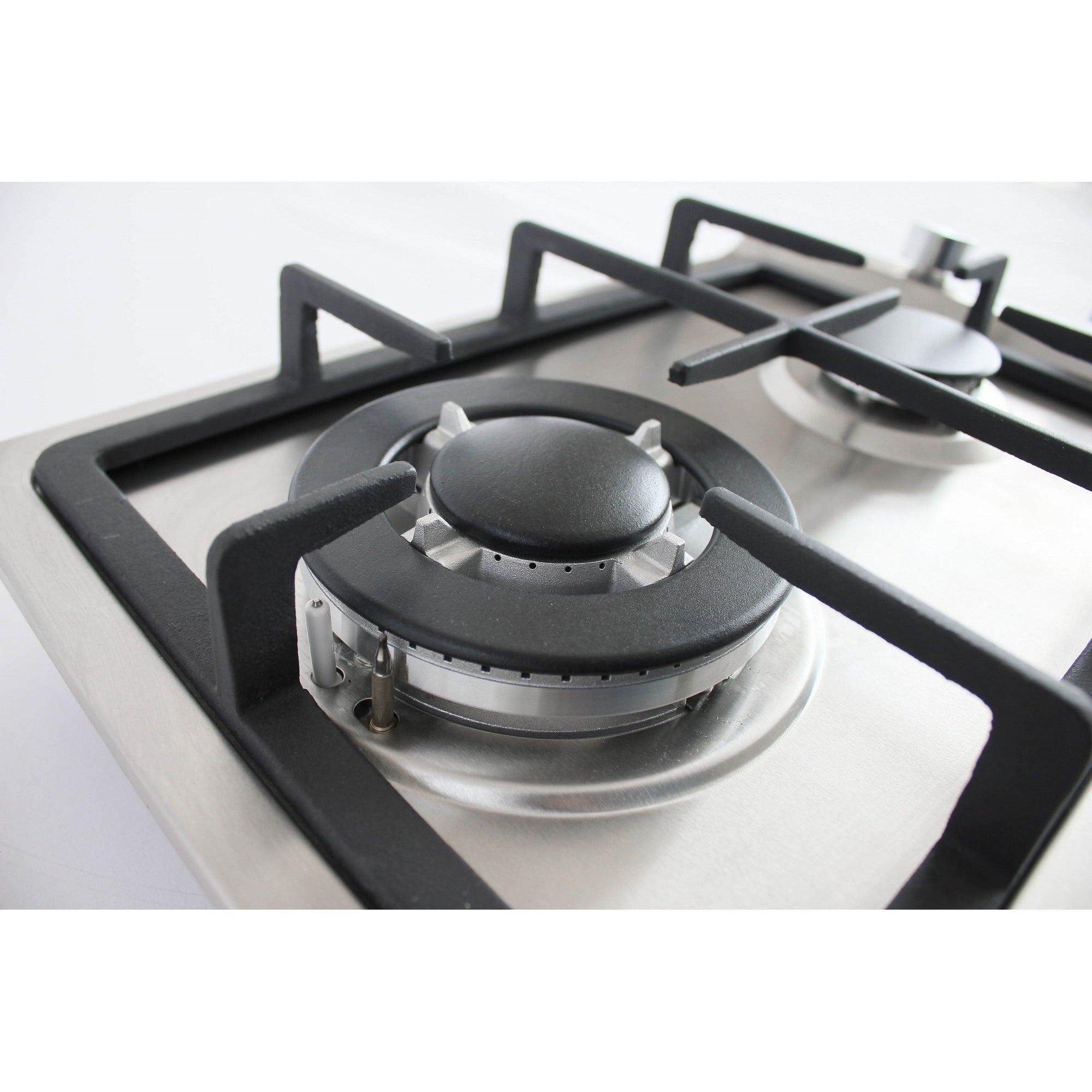 30cm 2 Burner Gas Hob Stainless Steel