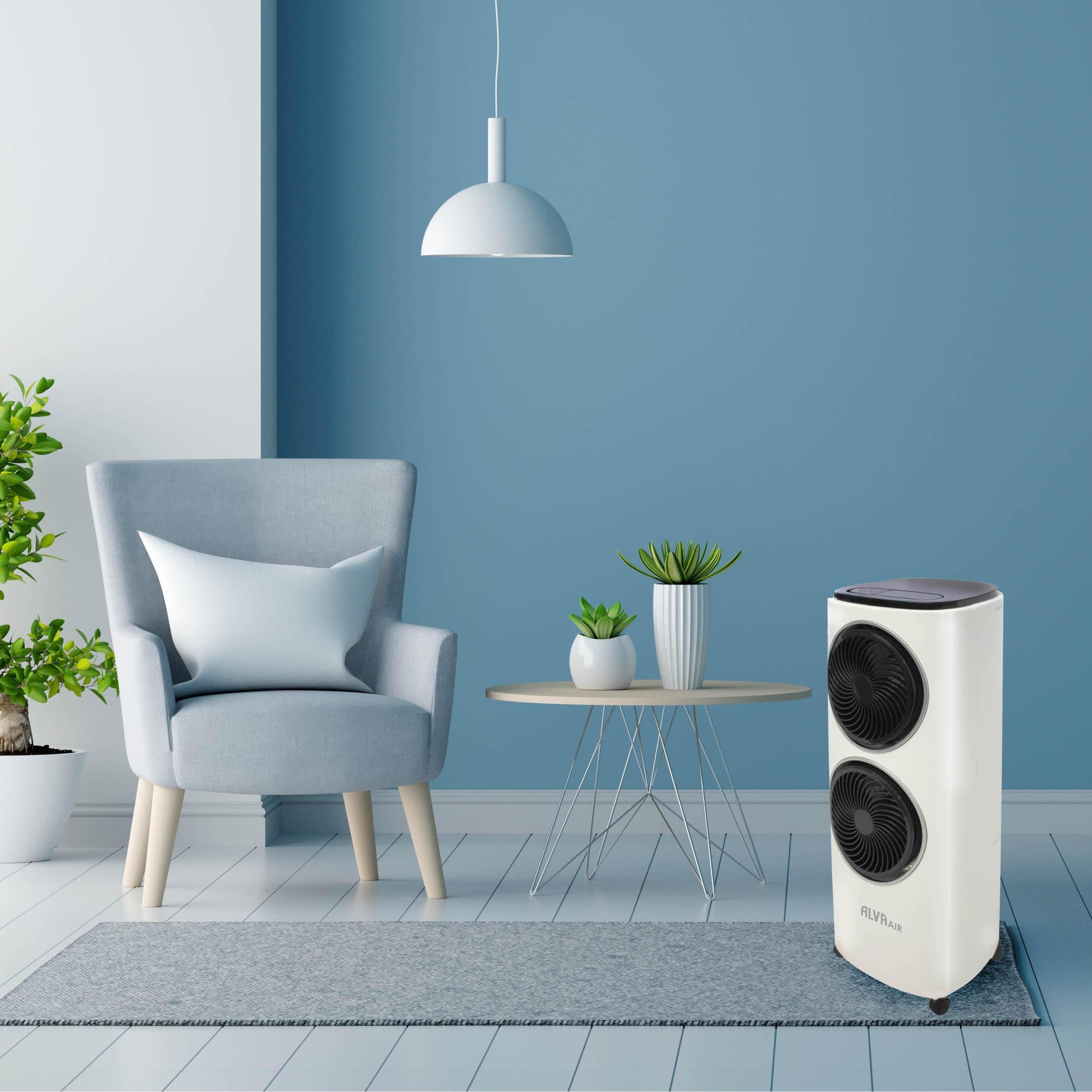 TWIN FAN EVAPORATIVE AIR COOLER WITH REMOTE CONTROL - Alva Lifestyle Retail