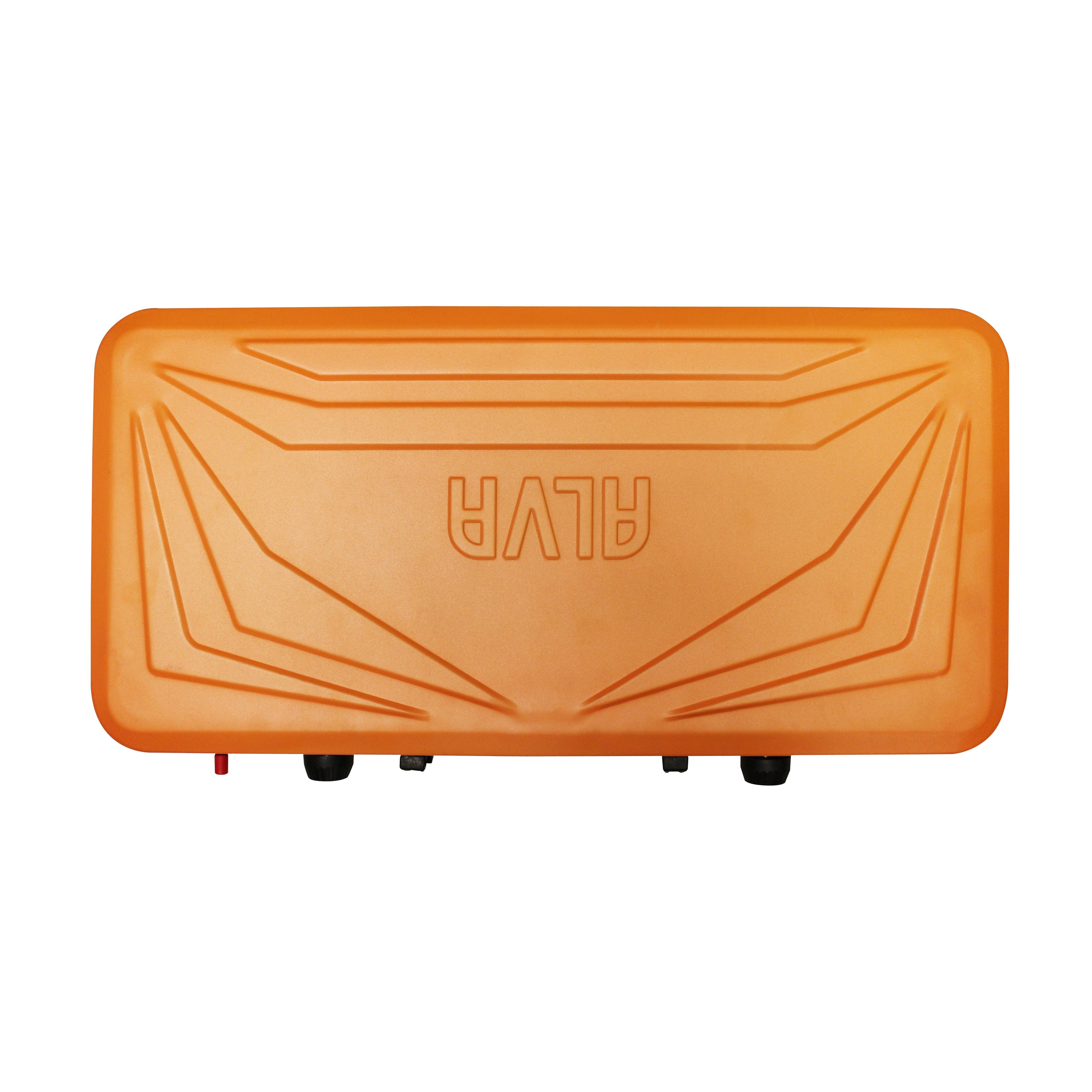 ALVA - 2-BURNER CAMPING STOVE WITH SOLID PLATES (ALL-IN-1 SUITCASE)