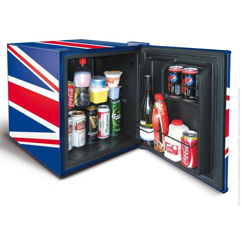 46L COUNTER-TOP MINI FRIDGE - SOLID DOOR - UNION JACK FLAG - Alva Lifestyle Retail