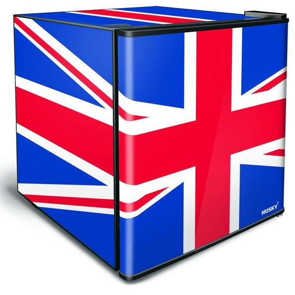 46L COUNTER-TOP MINI FRIDGE - SOLID DOOR - UNION JACK FLAG - Alva Lifestyle Retail