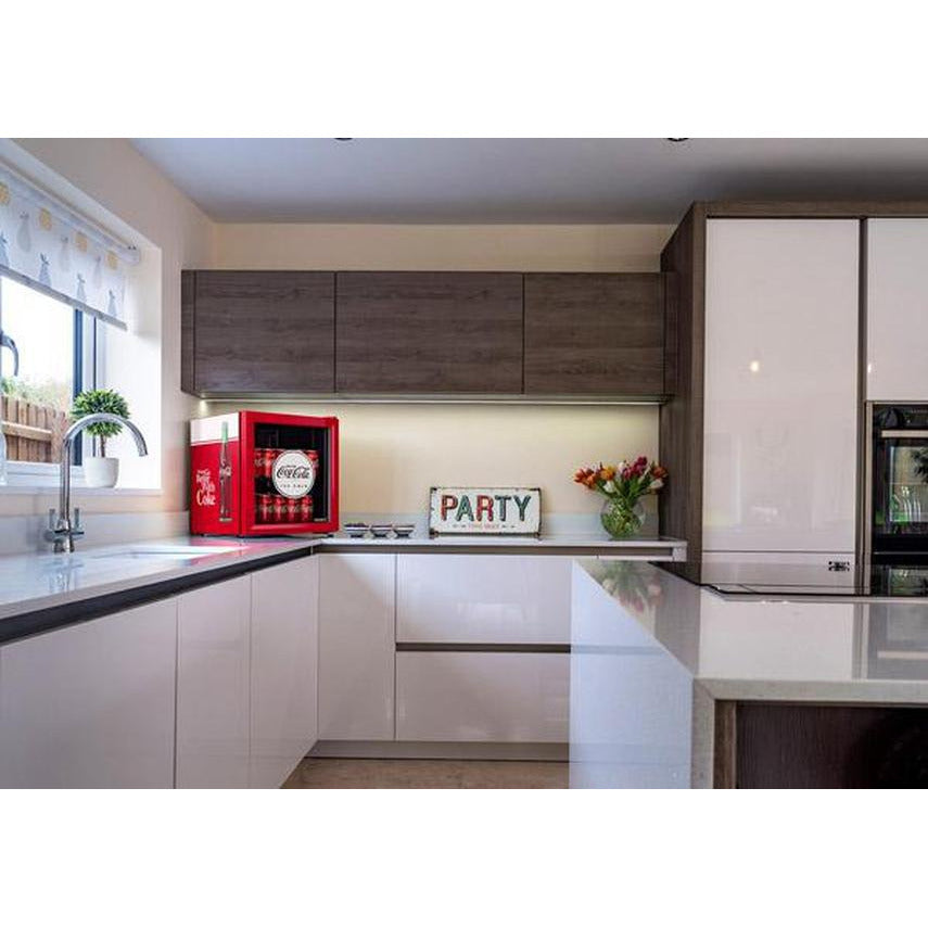 46L COUNTER-TOP BEVERAGE COOLER W/ GLASS DOOR - COCA COLA - RED - Alva Lifestyle Retail