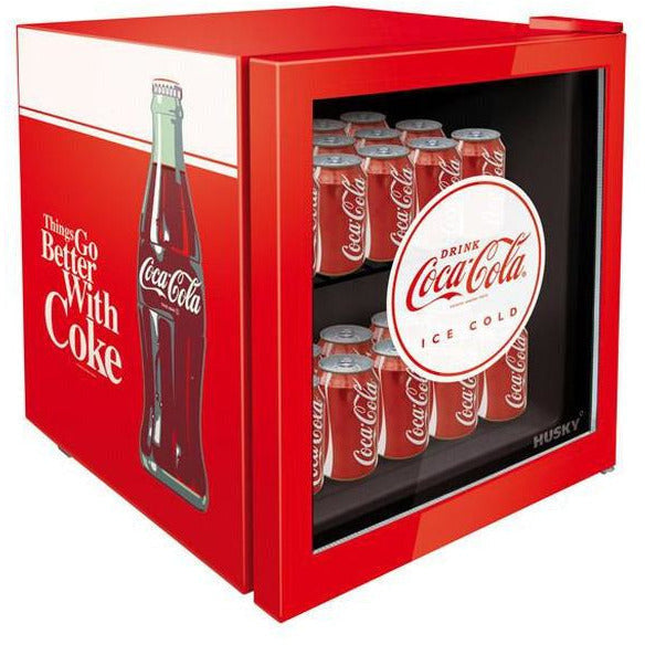 46 L Counter Top Beverage Cooler W/ Glass Door Coca Cola Red