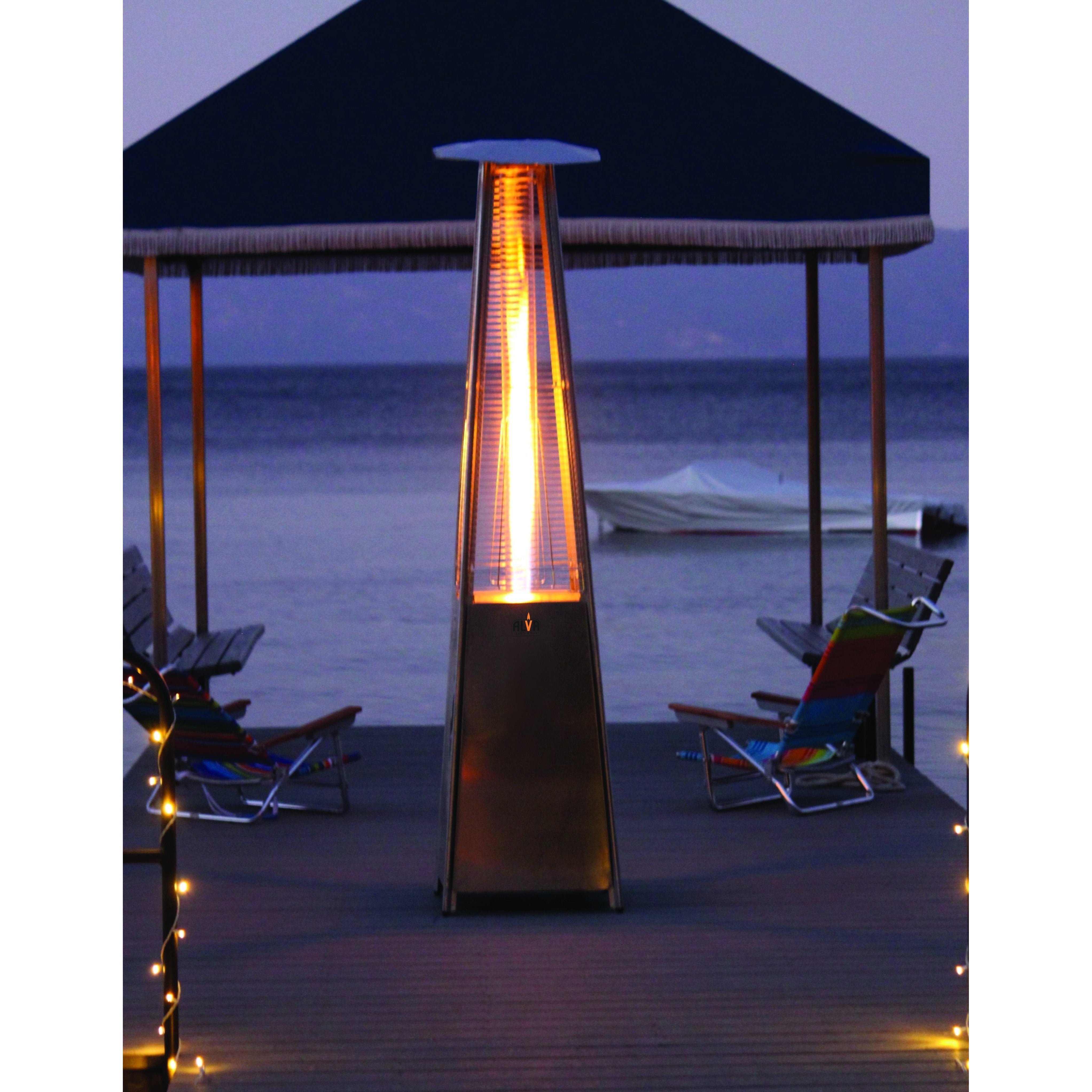 ALVA - DESIGNER QUARTZ-GLASS GAS PATIO HEATER