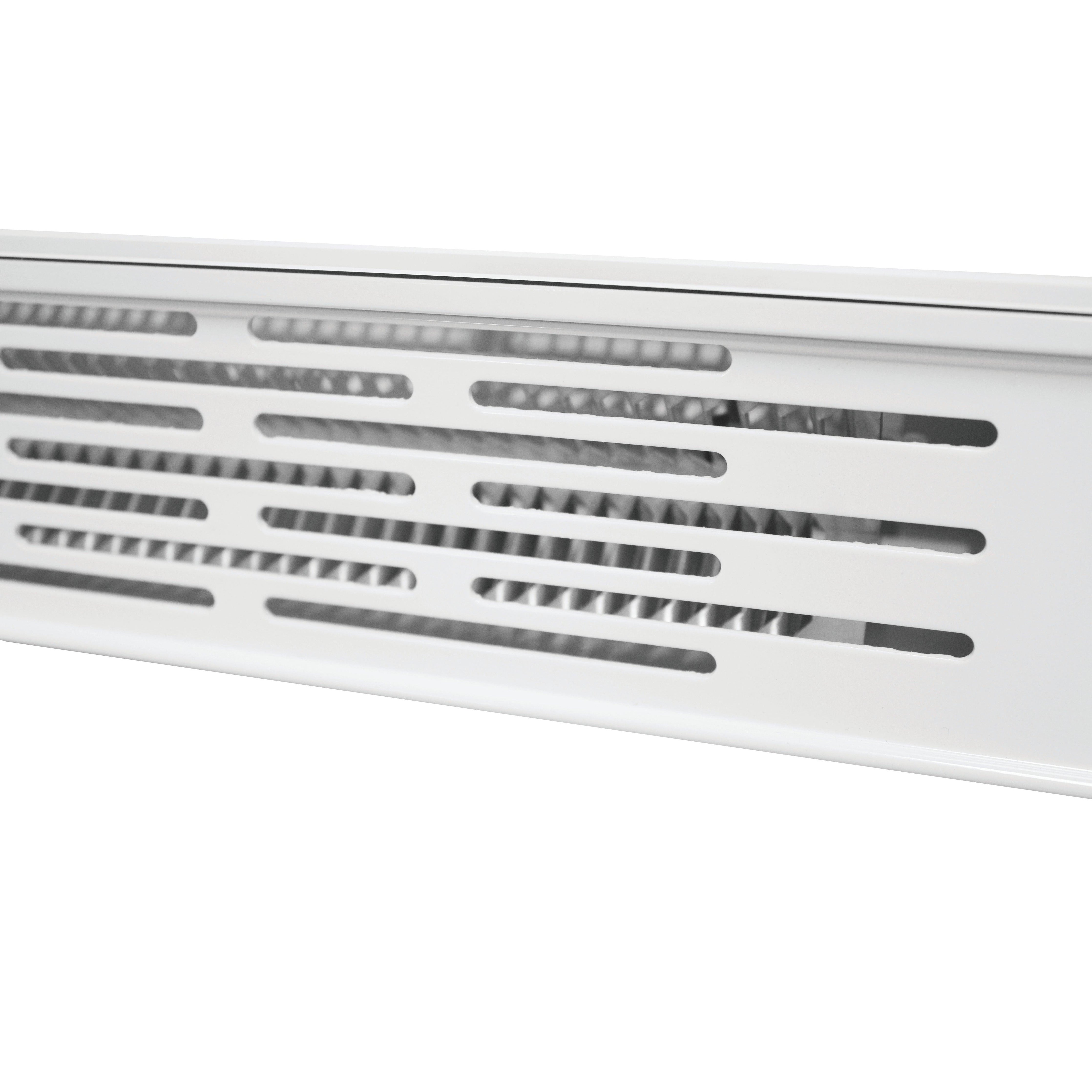 ELECTRIC FREESTANDING GLASS FACE HEATER with REMOTE - WHITE - Alva Lifestyle Retail