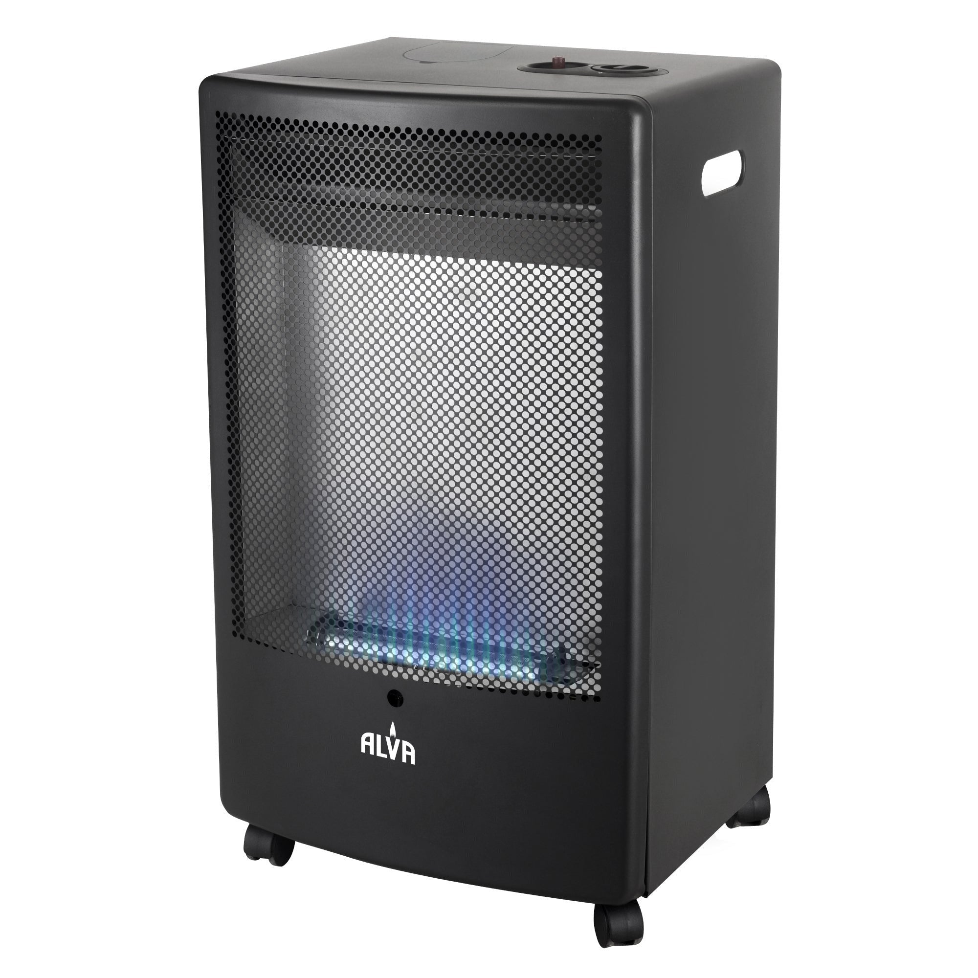 Blue Flame Convection Rollabout Gas Heater Black