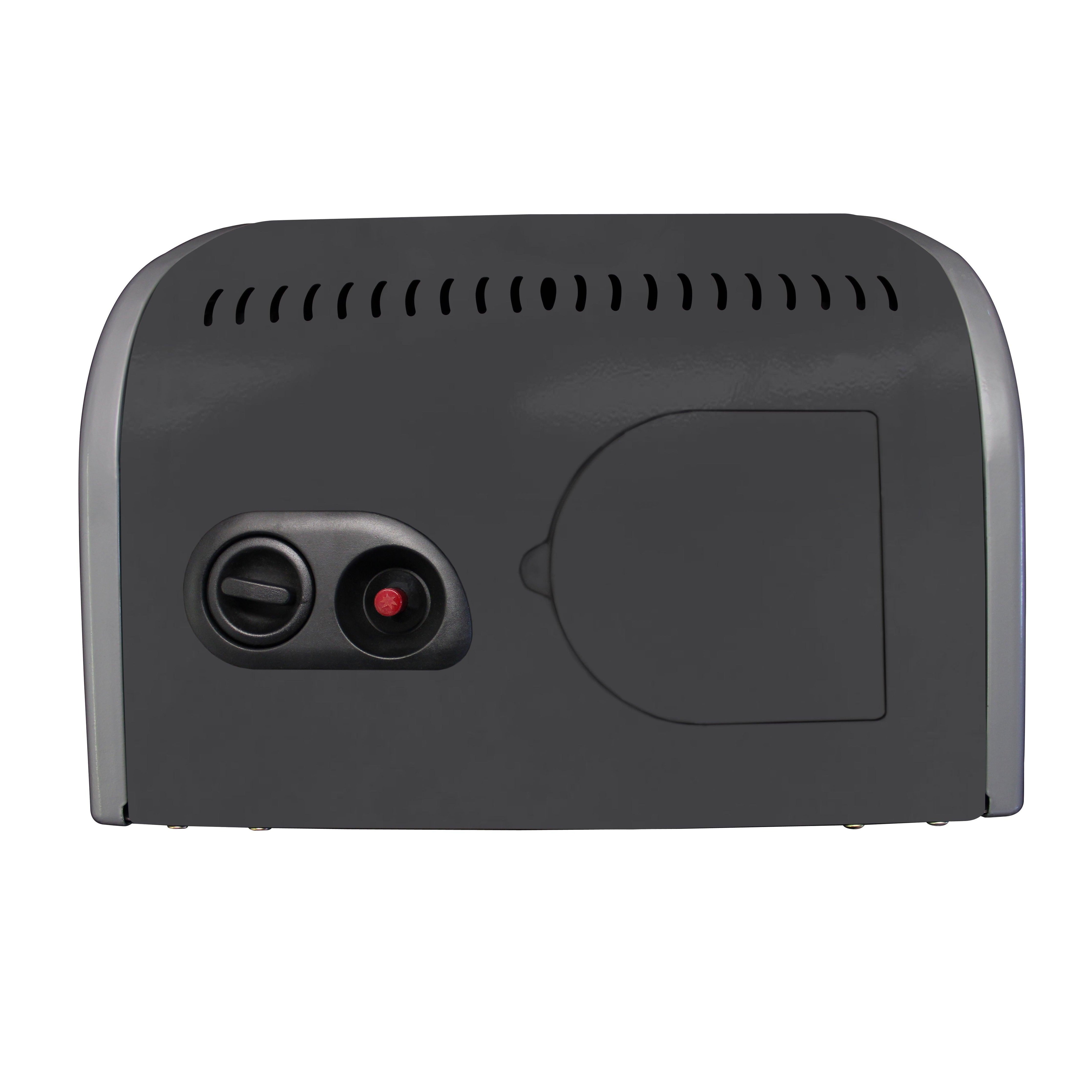 3 PANEL ROLL-ABOUT GAS HEATER - GLOSSY BLACK/WHITE - Alva Lifestyle Retail