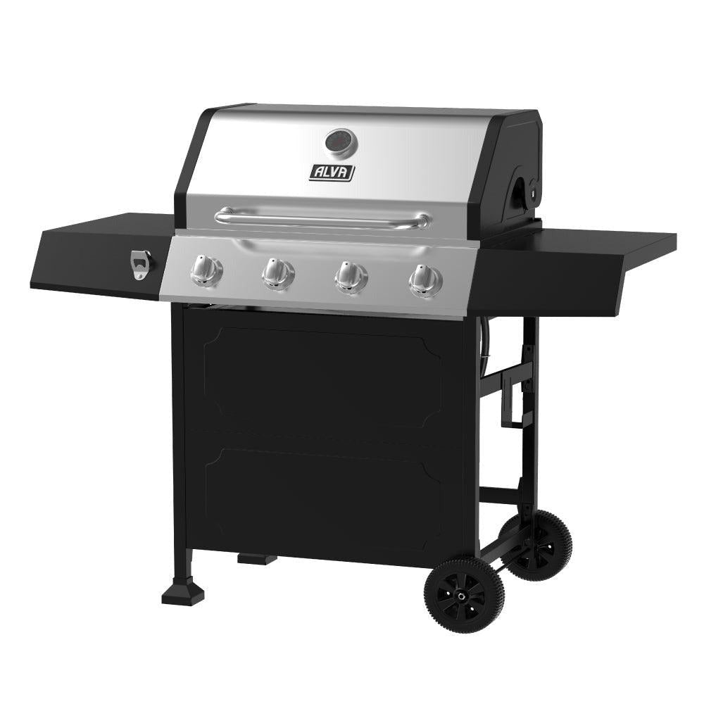 ALVA - SUPER 4-BURNER STAINLESS STEEL GAS BBQ