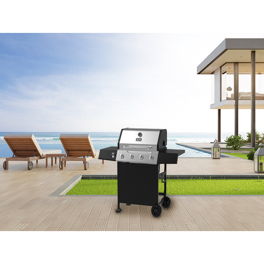 ALVA - SUPER 4-BURNER STAINLESS STEEL GAS BBQ