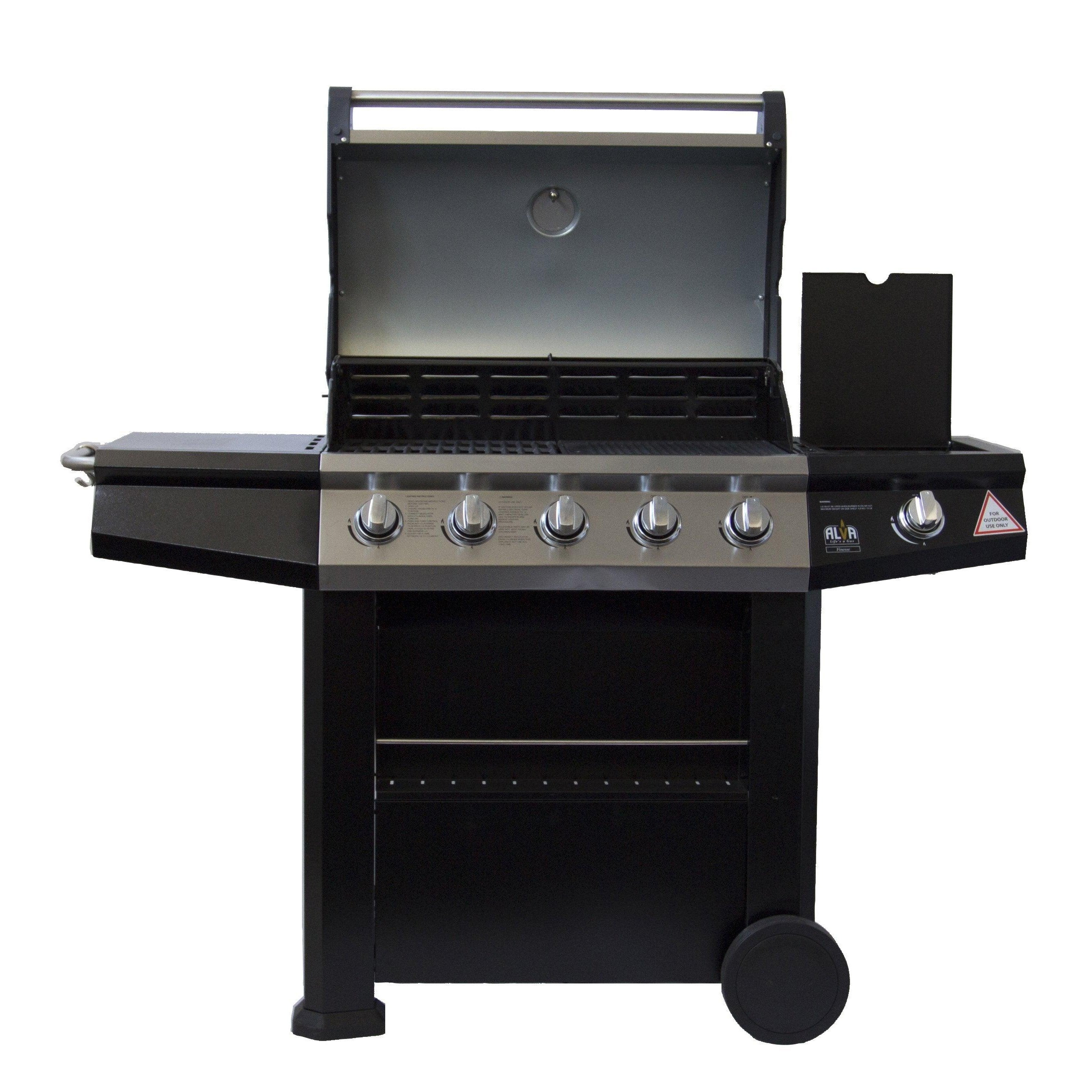 FINESSE 5 BURNER BBQ W/ SIDE BURNER - Alva Lifestyle Retail