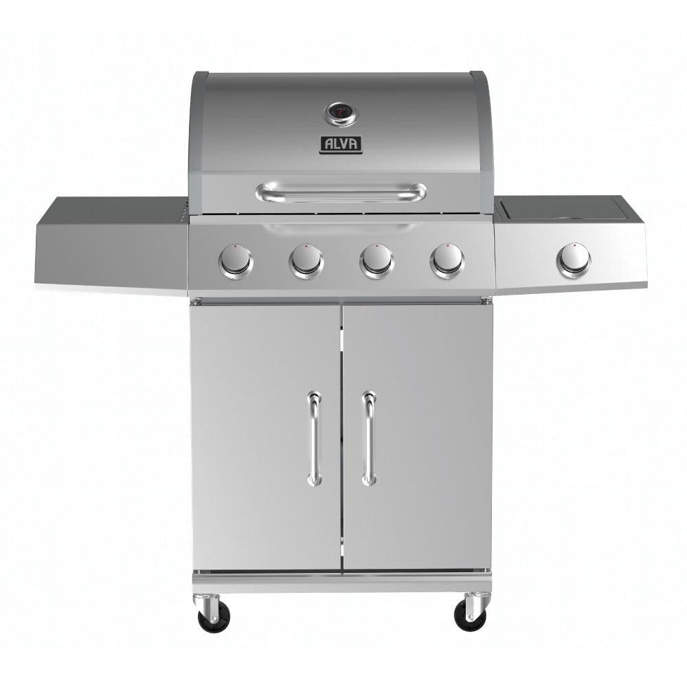 Kalahari 4 Burner Stainless Steel Gas Bbq With Side Burner