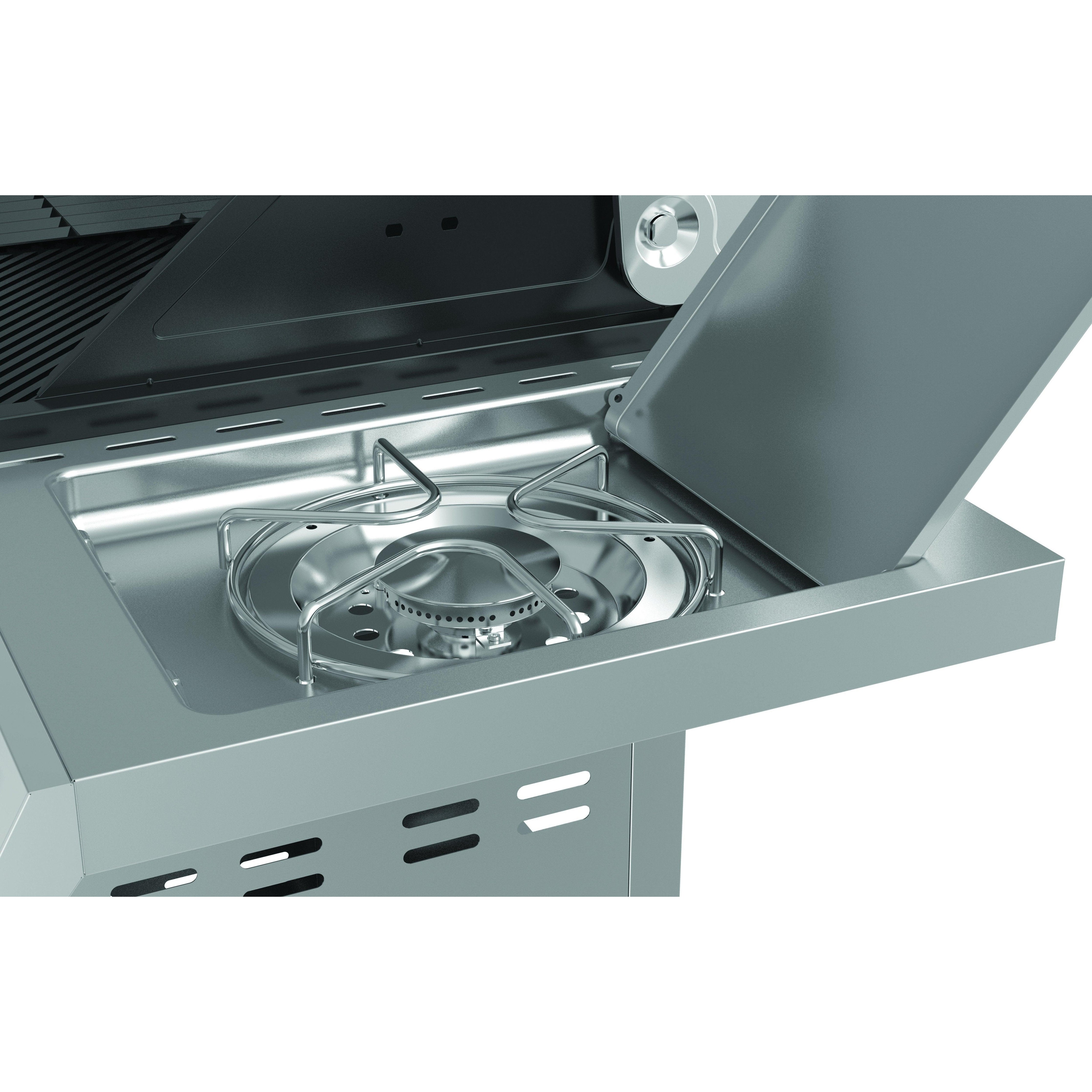 KALAHARI 4 BURNER BBQ W/ SIDE BURNER - Alva Lifestyle Retail