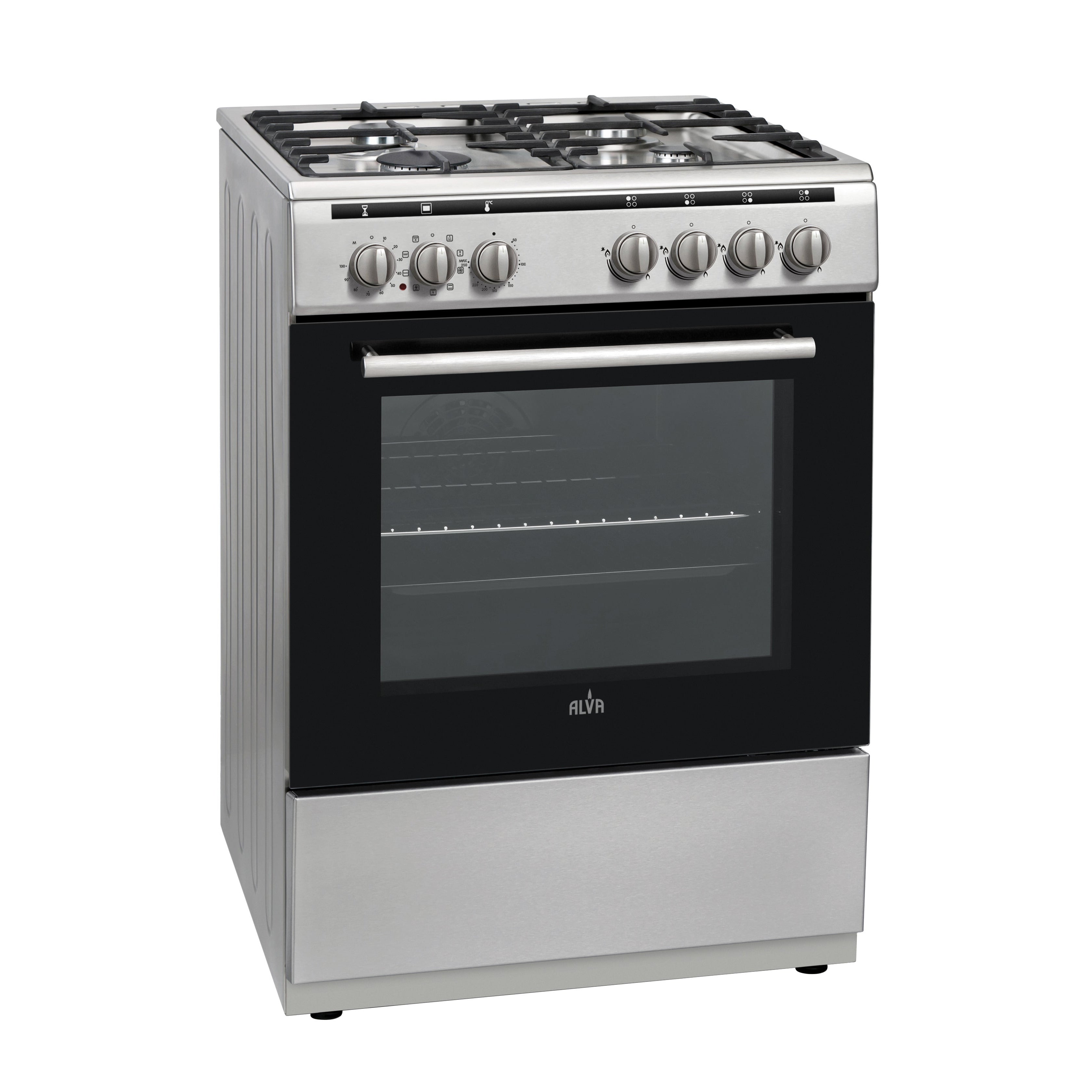 4 Burner Freestanding Gas Electric Cooker Combo
