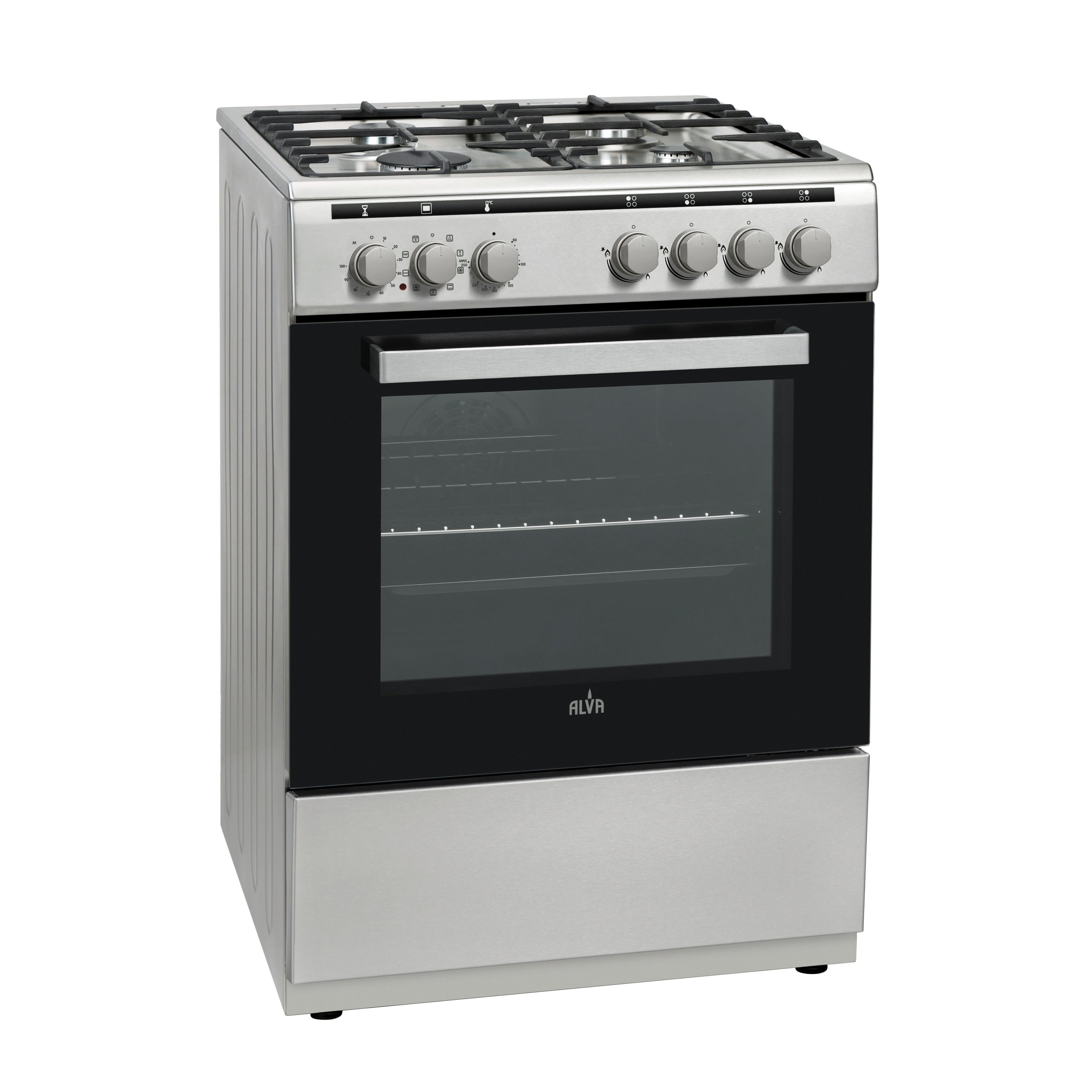 4 Burner Freestanding Gas Electric Cooker Combo