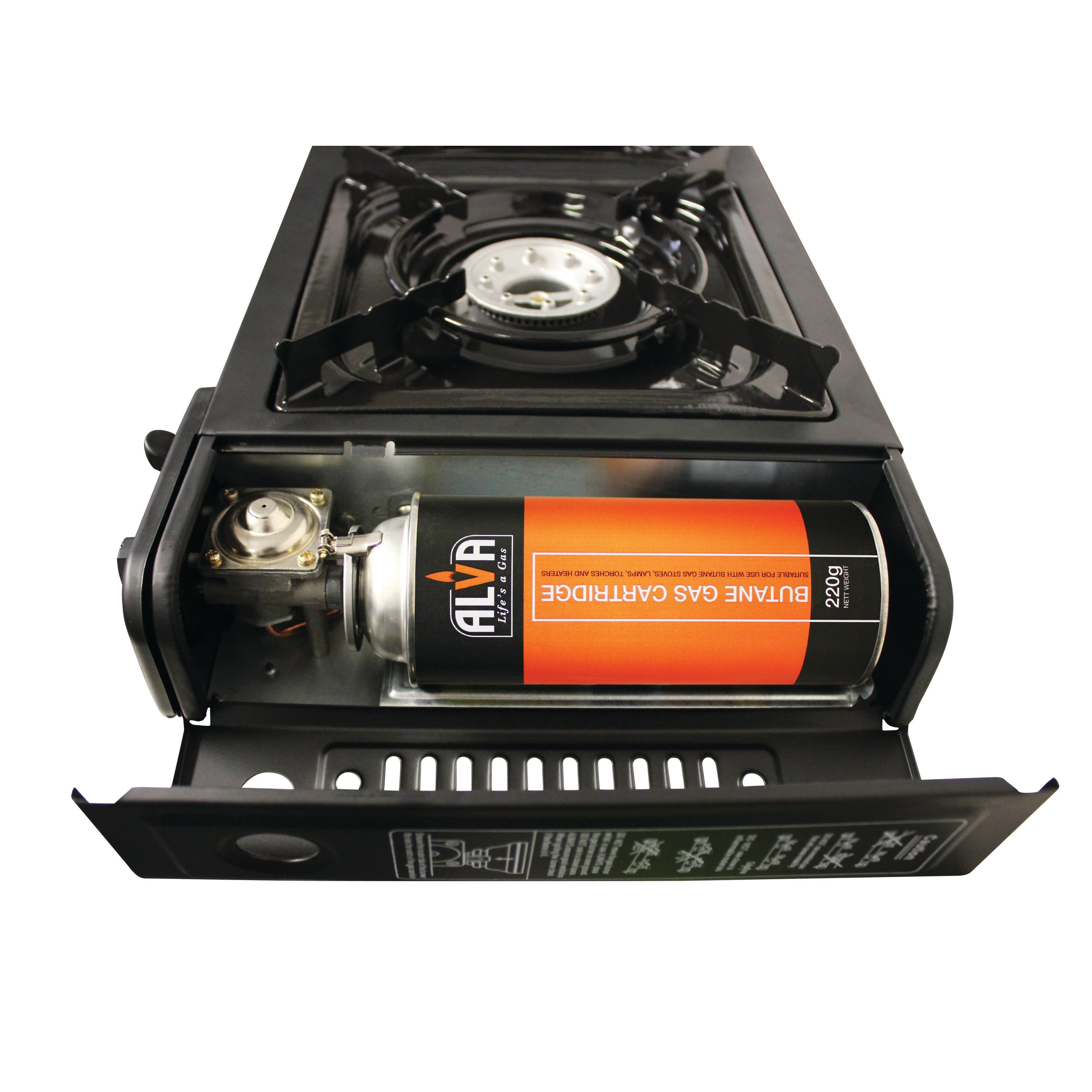 Double Burner Butane Gas Canister Stove 2 Plate