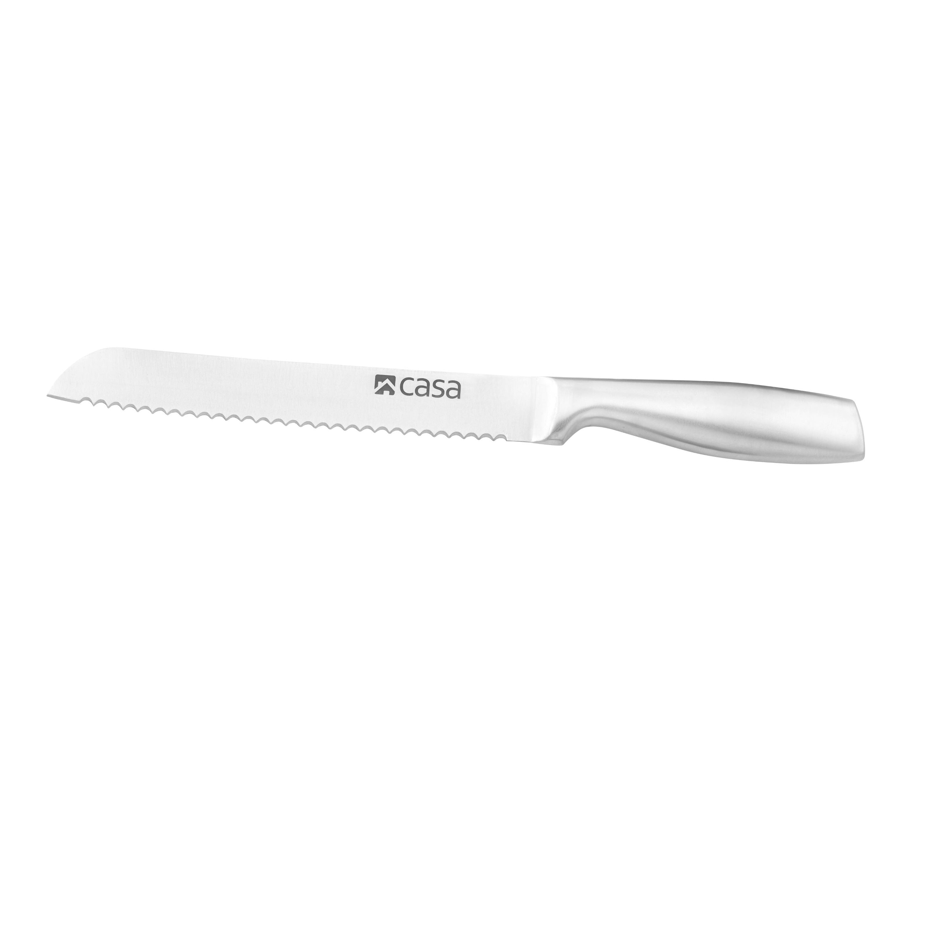 5 Pc Knife Set & Block Steel Palermo