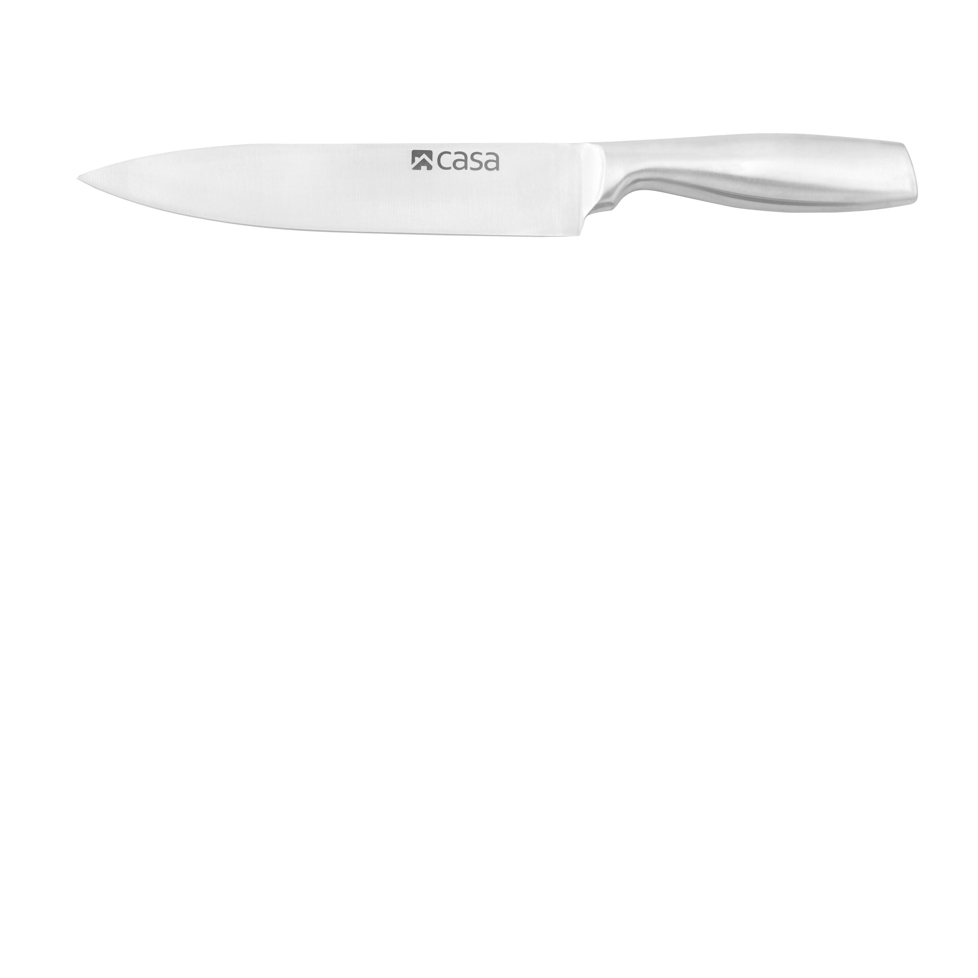 5 Pc Knife Set & Block Steel Palermo