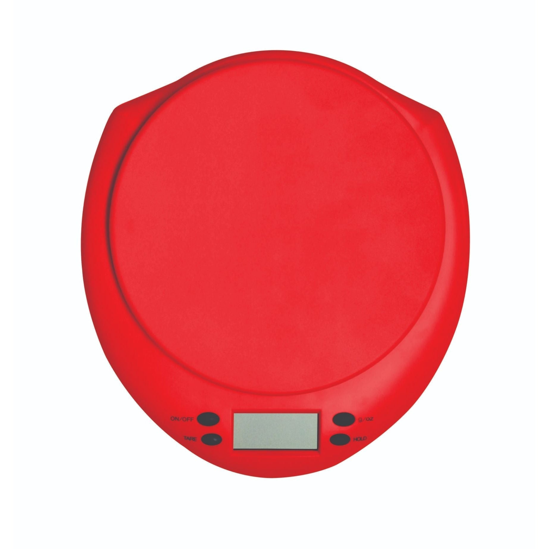 Kitchen Digital Scale Red With Clear Plastic Bowl