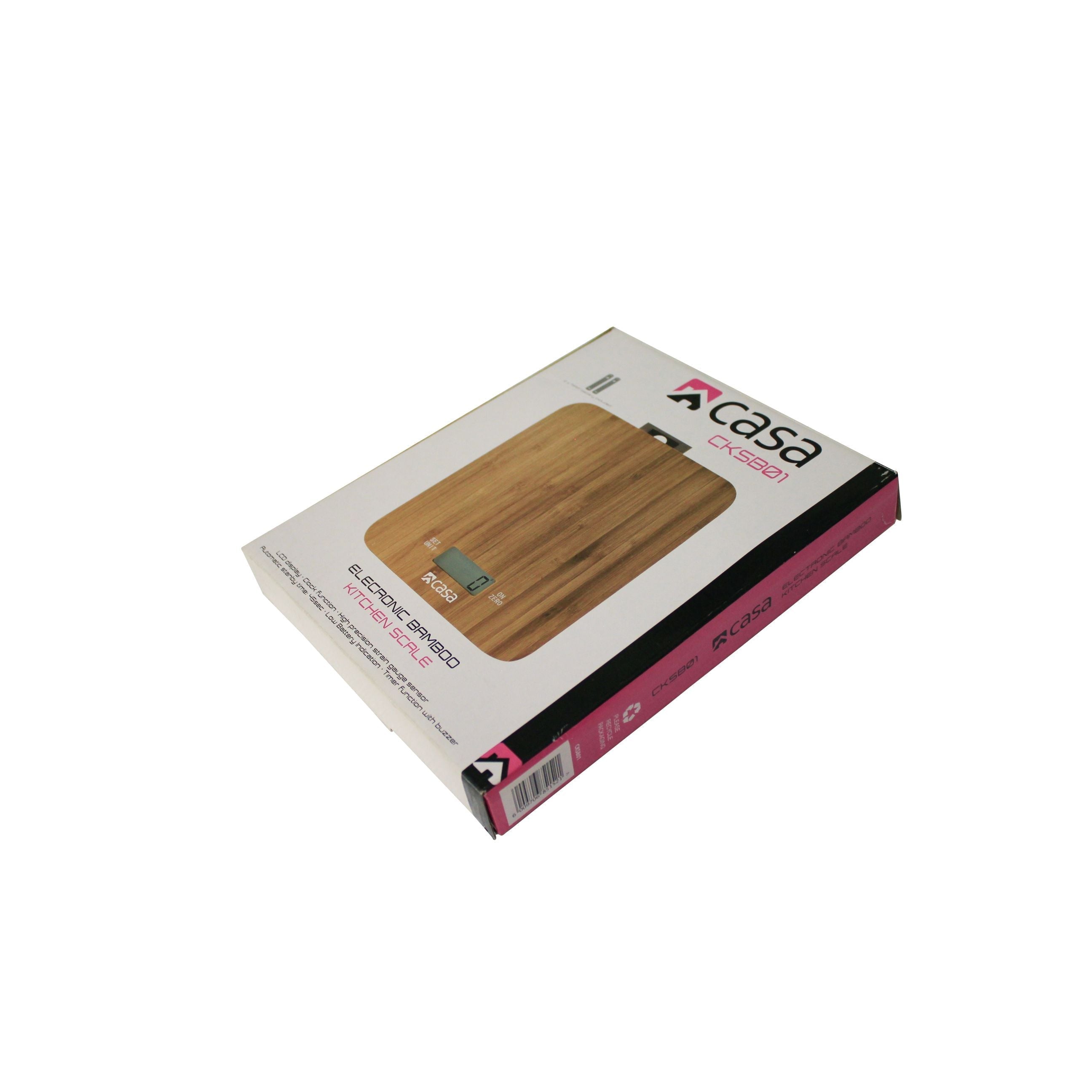 Kitchen Digital Scale Bamboo Clock & Timer